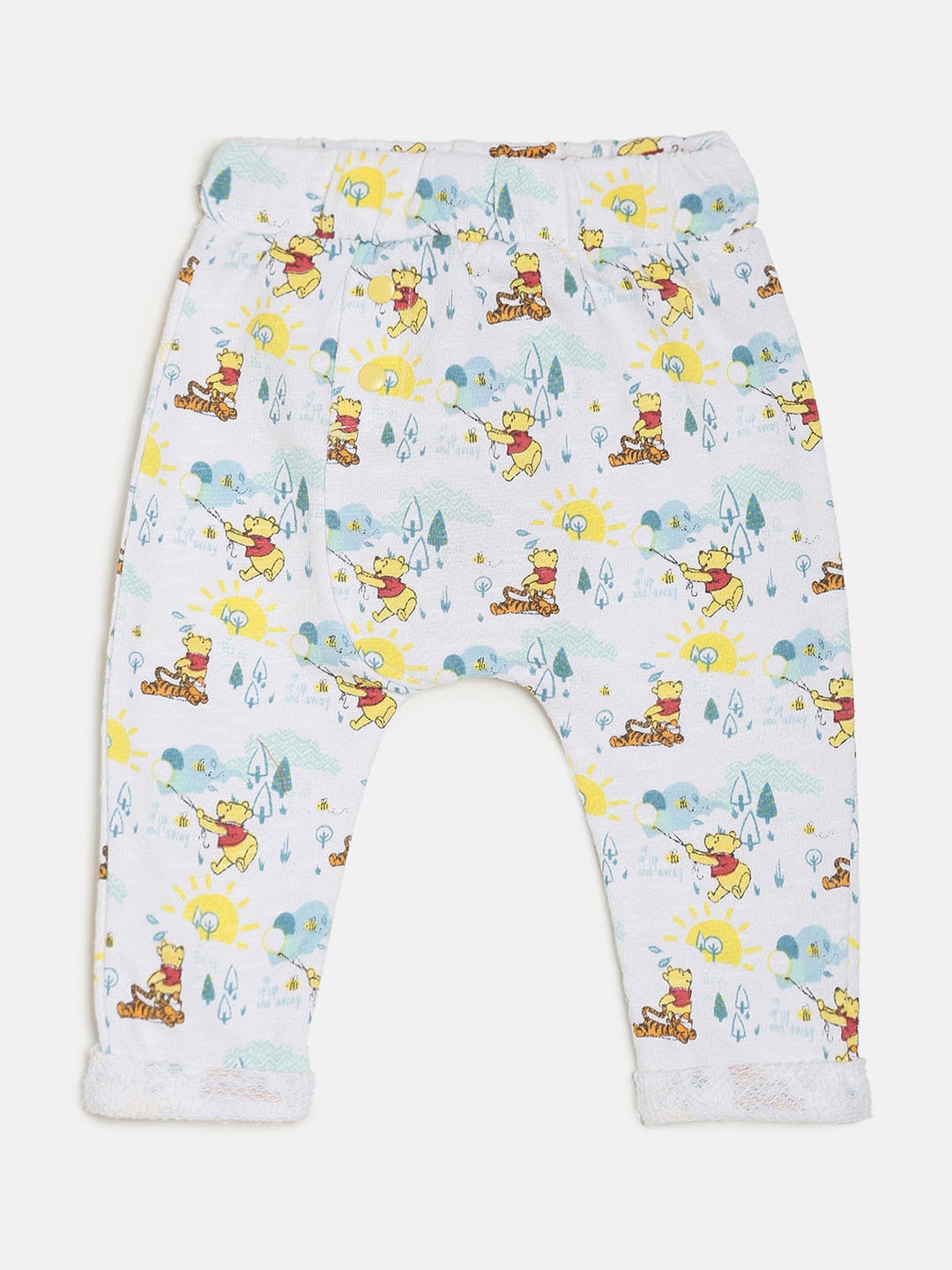 

MINI KLUB Kids White Disney Printed Track Pants