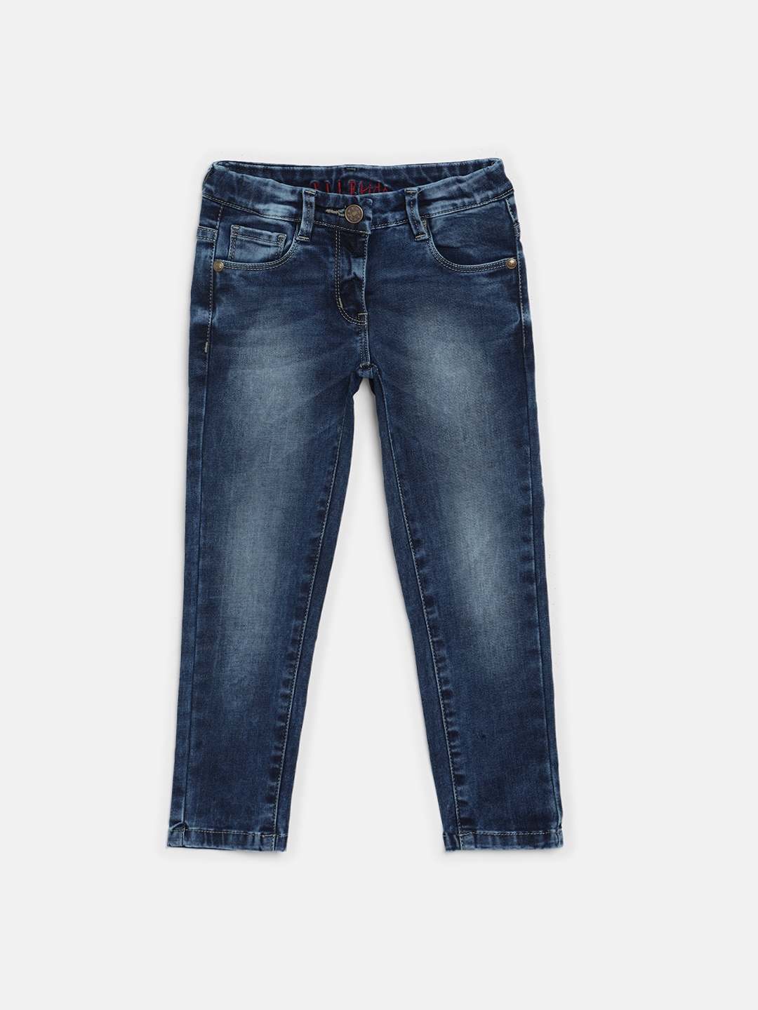 

ELLE Girls Blue Slim Fit Mid-Rise Clean Look Jeans