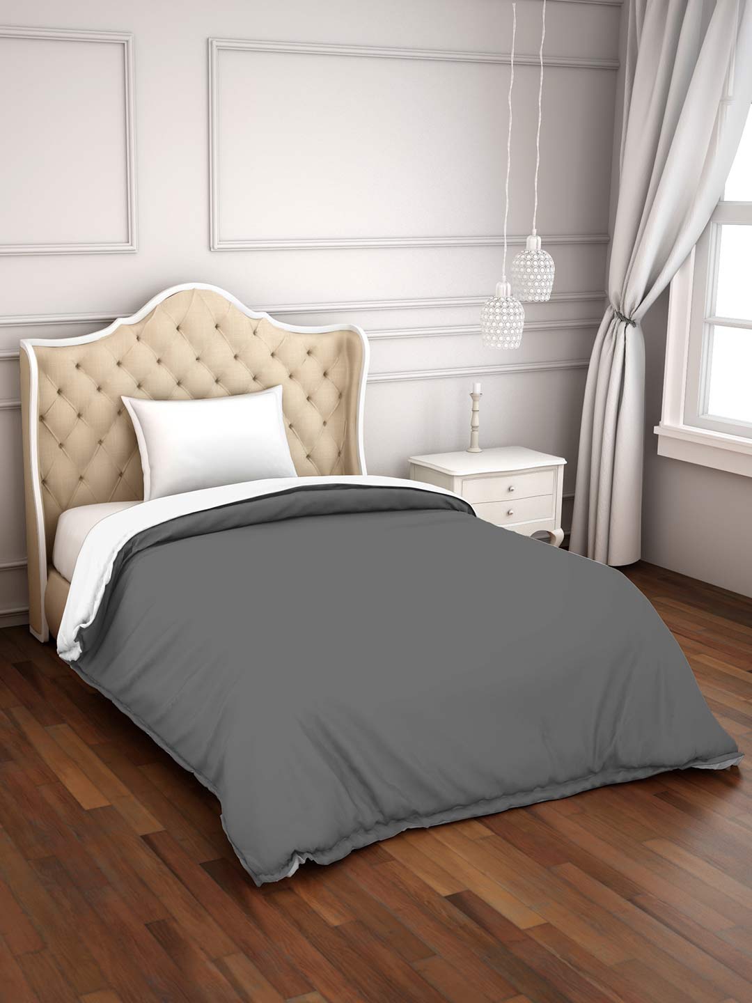 

SPACES Grey Hygro 150 GSM Single Bed Duvet Cover