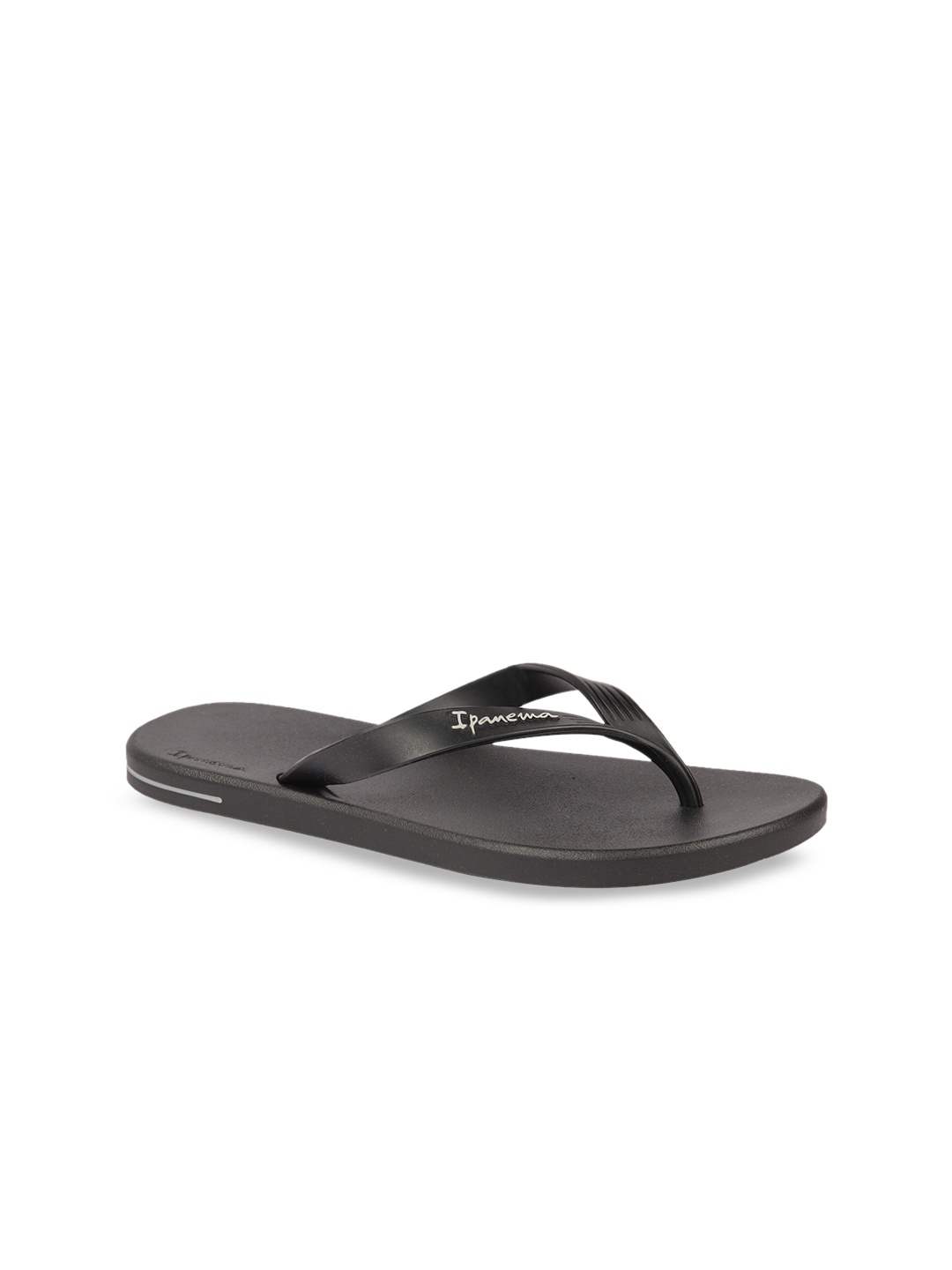 

iPanema Men Charcoal Grey Solid Thong Flip-Flops