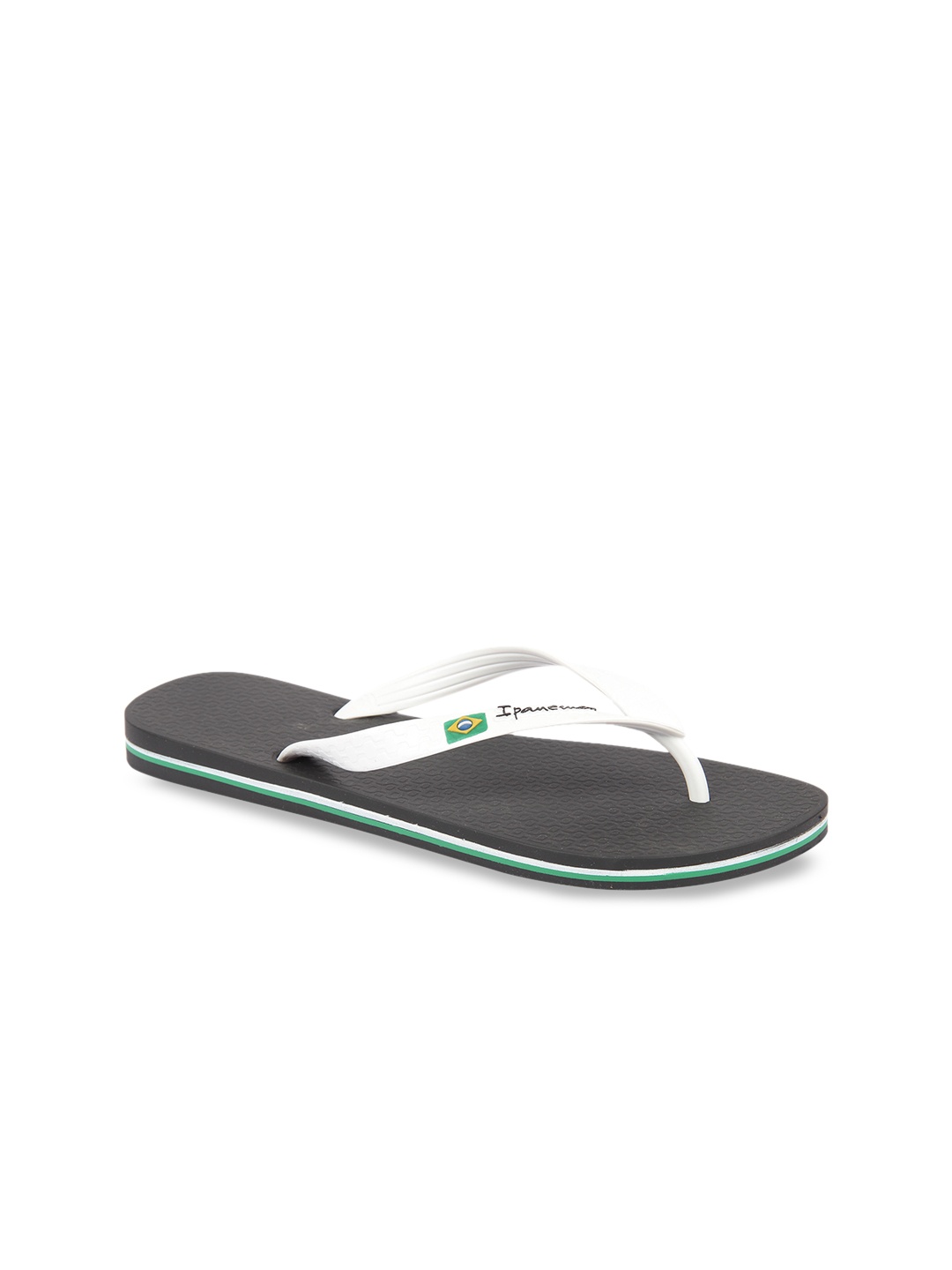 

iPanema Men White & Black Solid Thong Flip-Flops