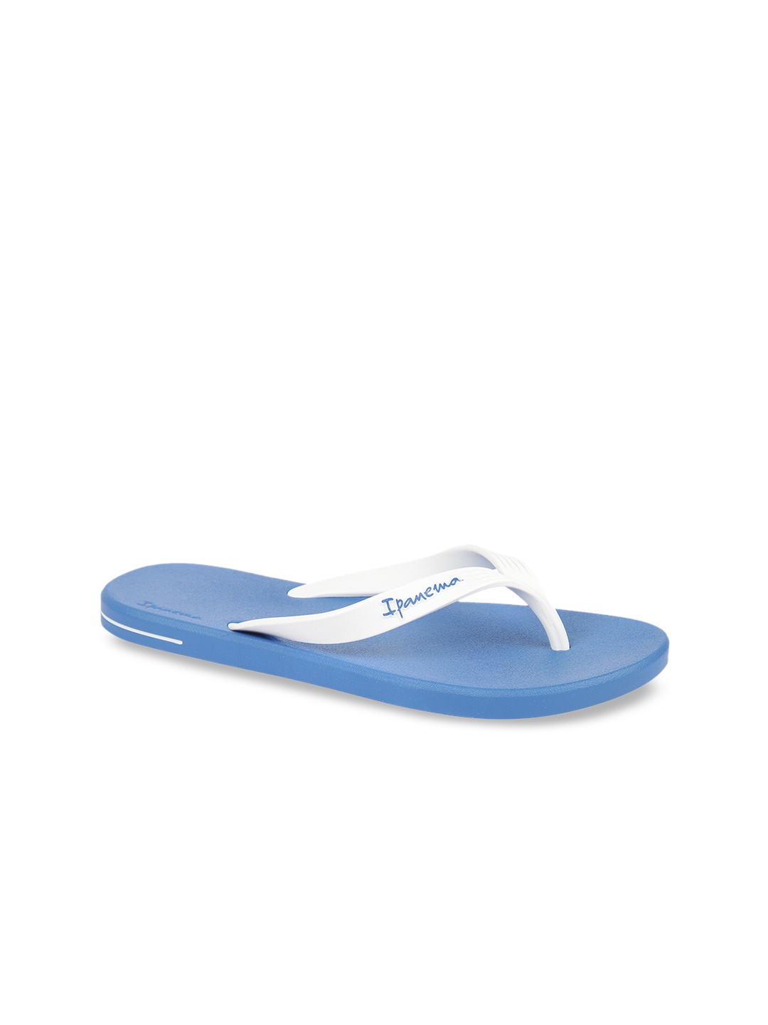 

iPanema Men White & Blue Solid Thong Flip-Flops