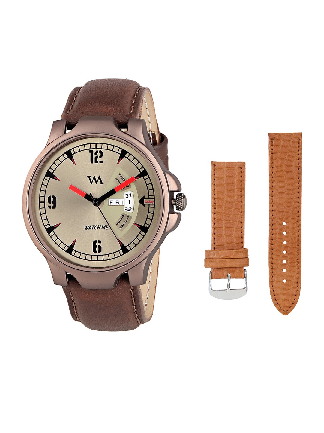 

WM Men Brown Analogue Watch DDWM-018-WMS-002