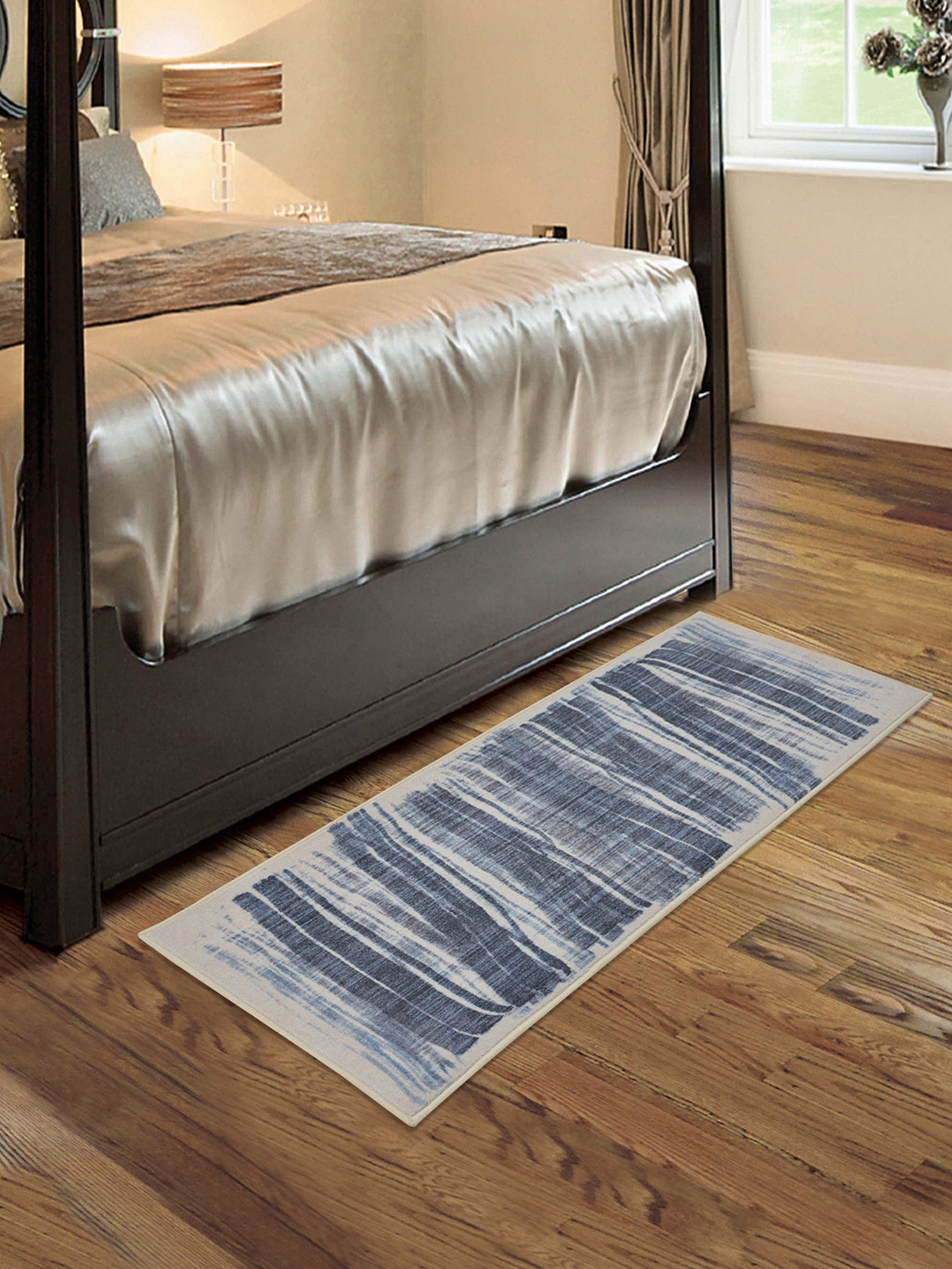 

RUGSMITH Navy Blue & Grey Premium Modern Pattern Runner