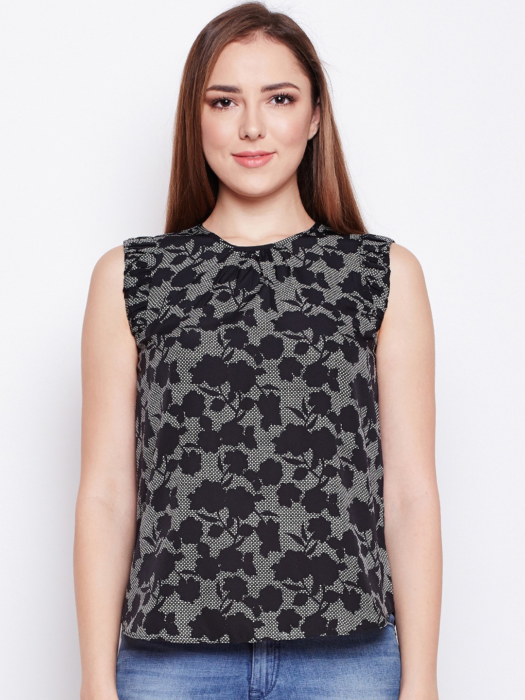 

Oxolloxo Women Grey Printed Top