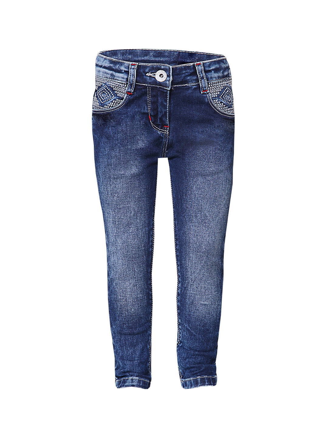 

TALES & STORIES Girls Blue Slim Fit Mid-Rise Clean Look Jeans