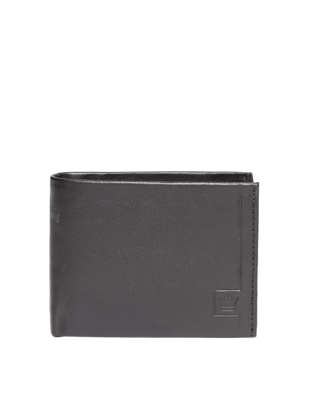 

Louis Philippe Men Coffee Brown Solid Leather Two Fold Wallet