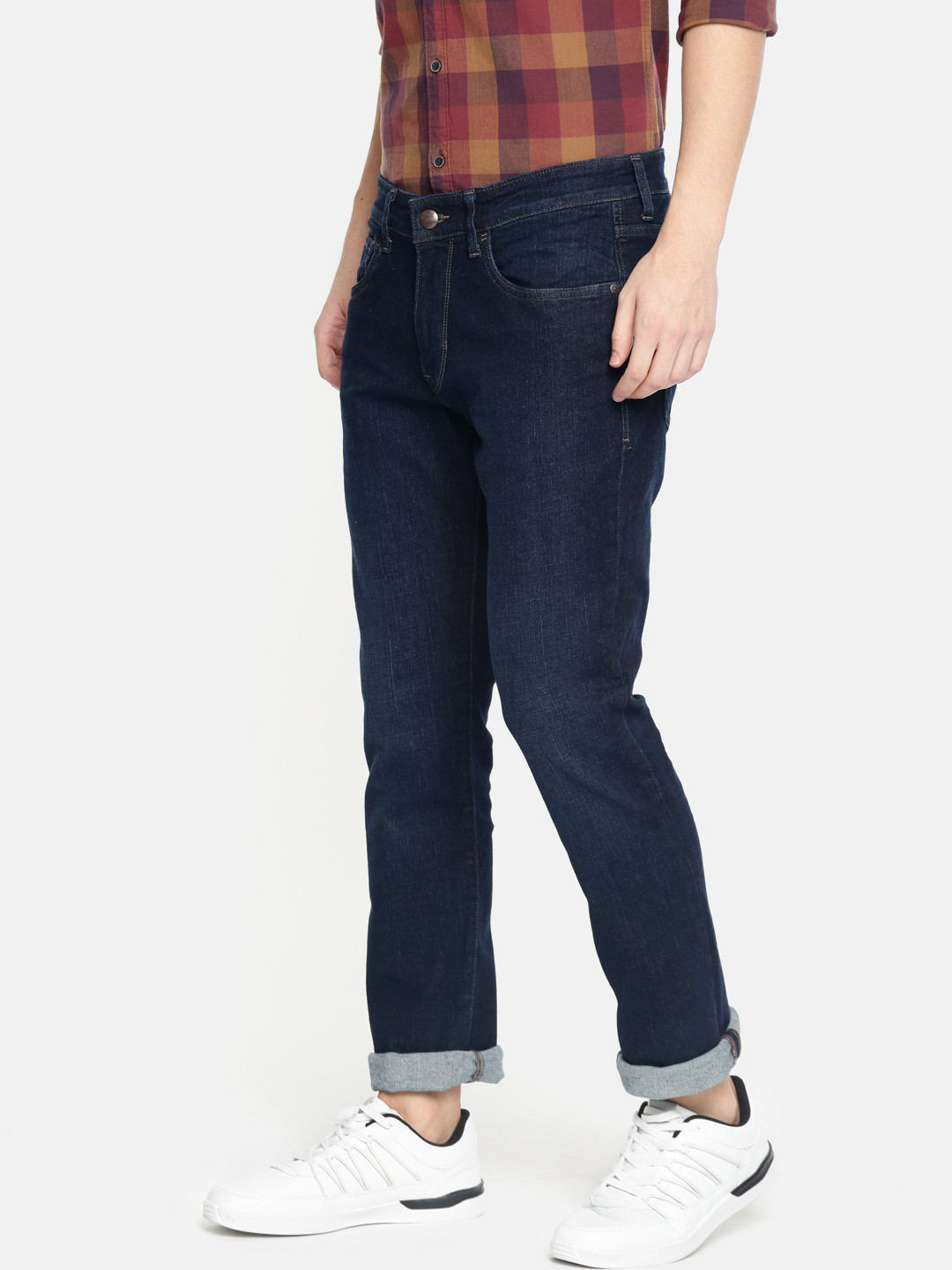 

U.S. Polo Assn. Denim Co. Men Blue Woody Slim Straight Fit Mid-Rise Clean Look Jeans