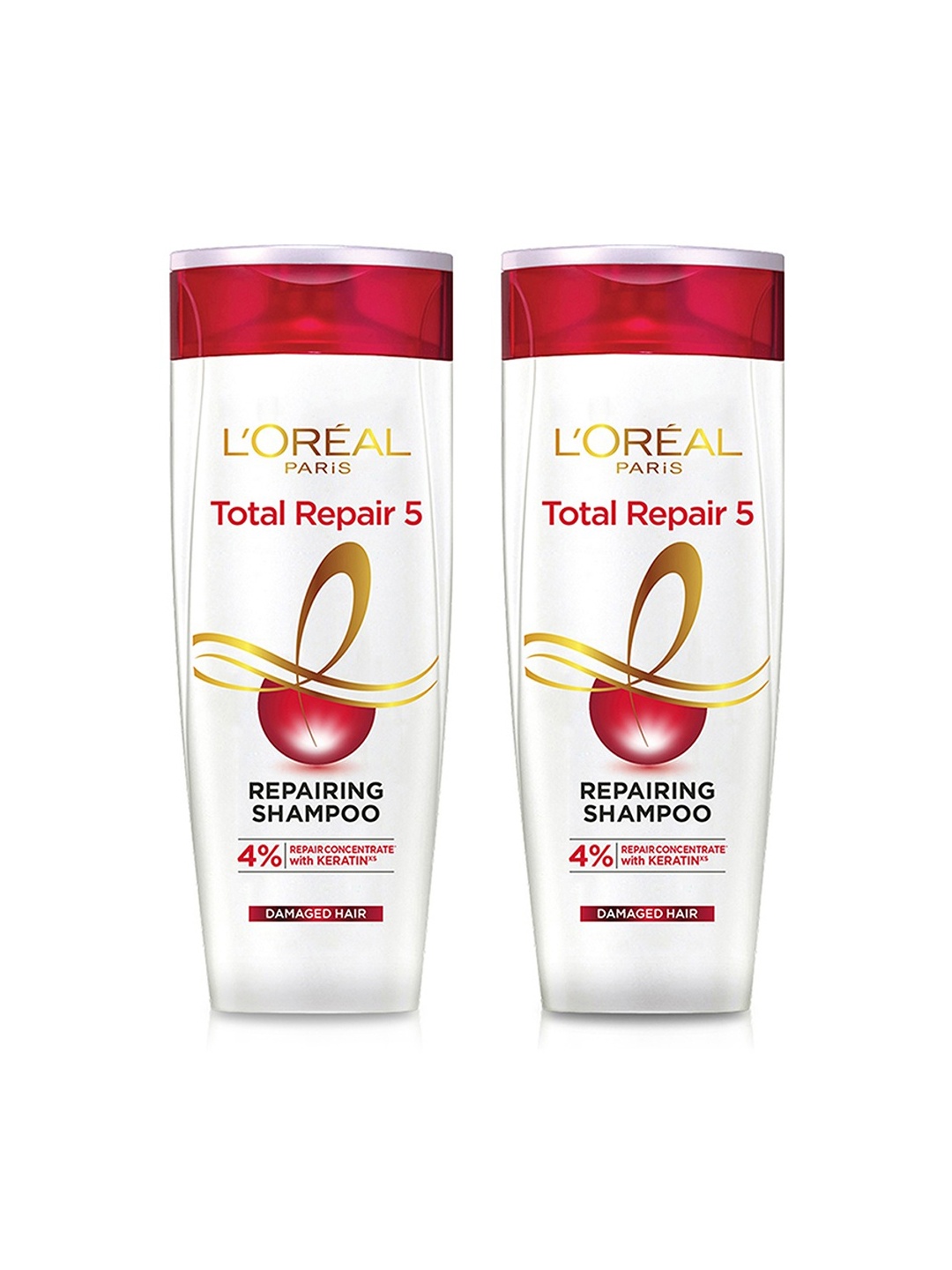 

LOreal Paris Set of 2 Total Repair 5 Shampoo - 180ml Each, White