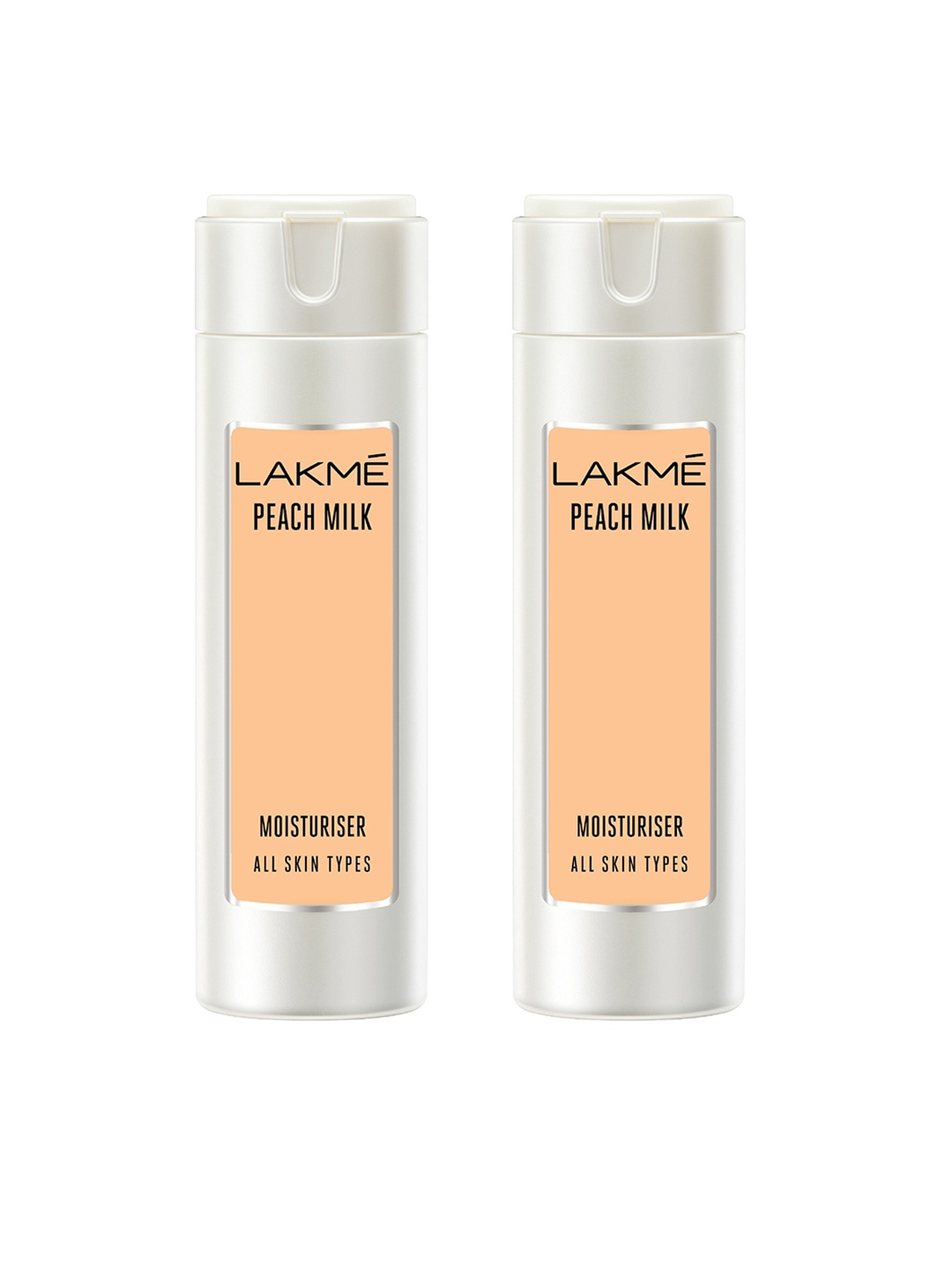 

Lakme Set Of 2 Peach Milk Moisturiser For All Skin Types - 60ml Each
