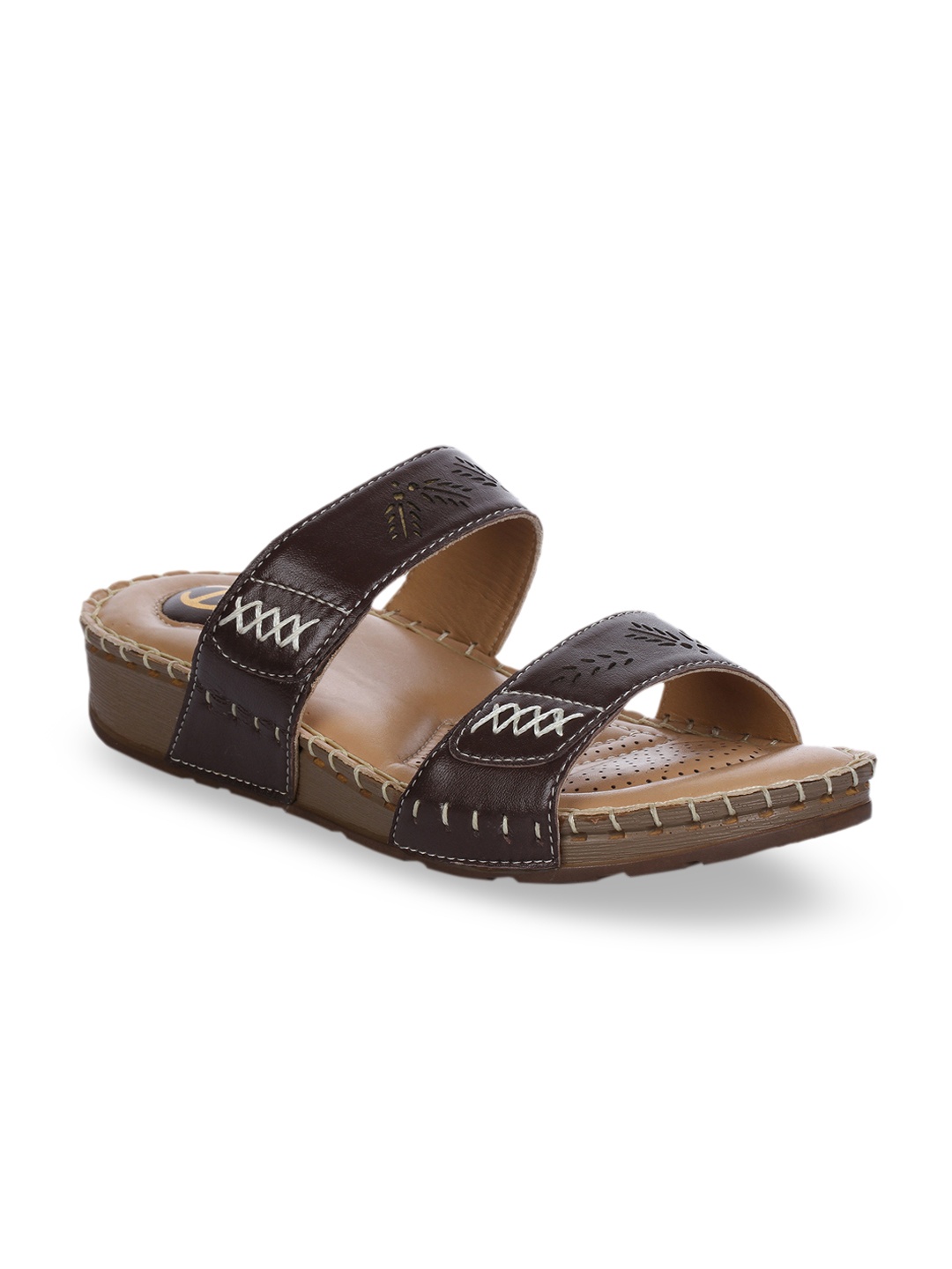 

Healers Women Brown Solid Sandals