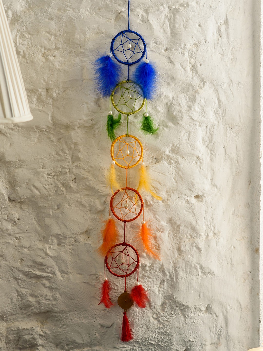 

eCraftIndia Multicoloured Chain Decorative Dream Catcher, Multi
