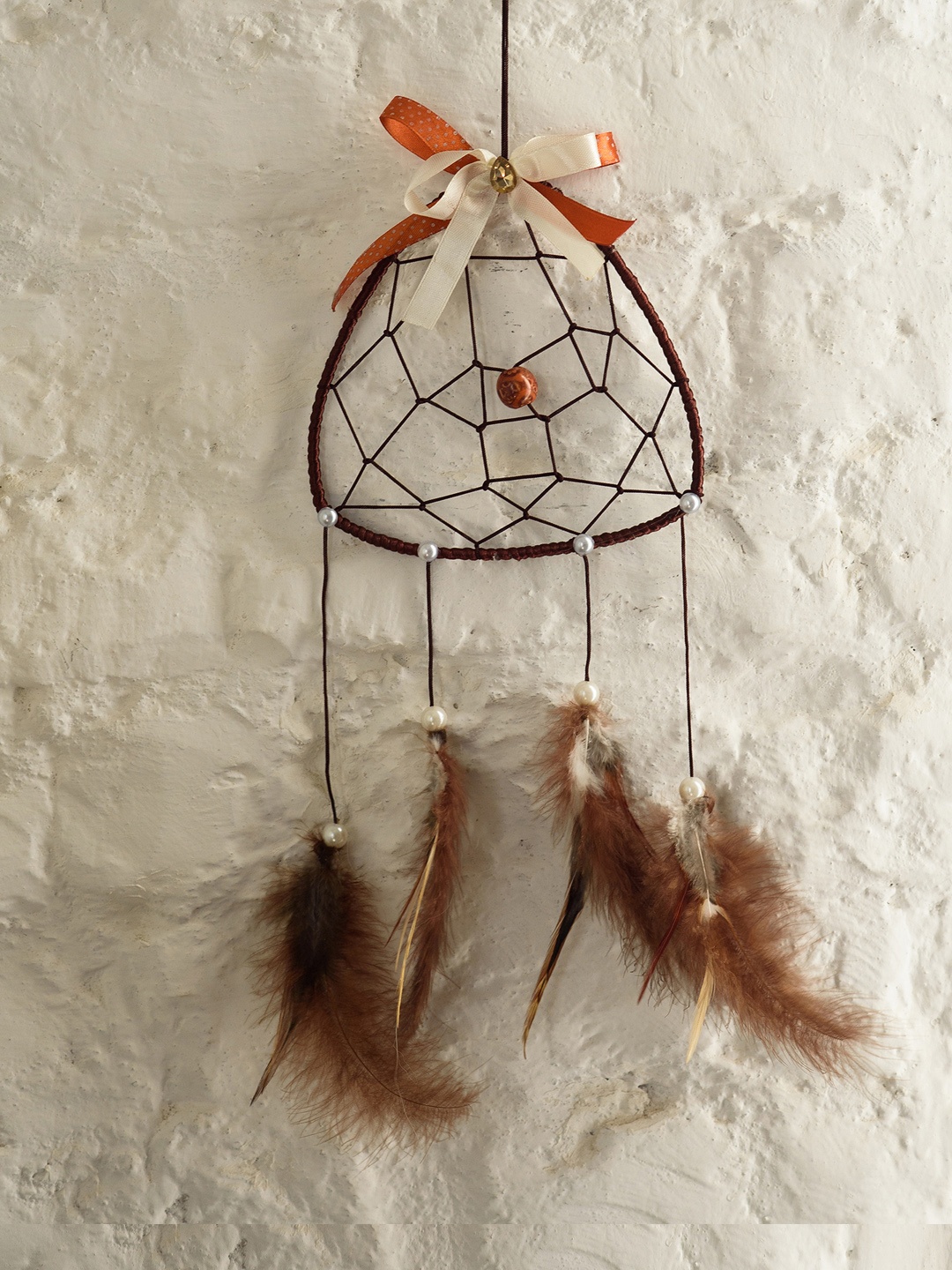 

eCraftIndia Brown Coffee Triangle Decorative Dream Catcher