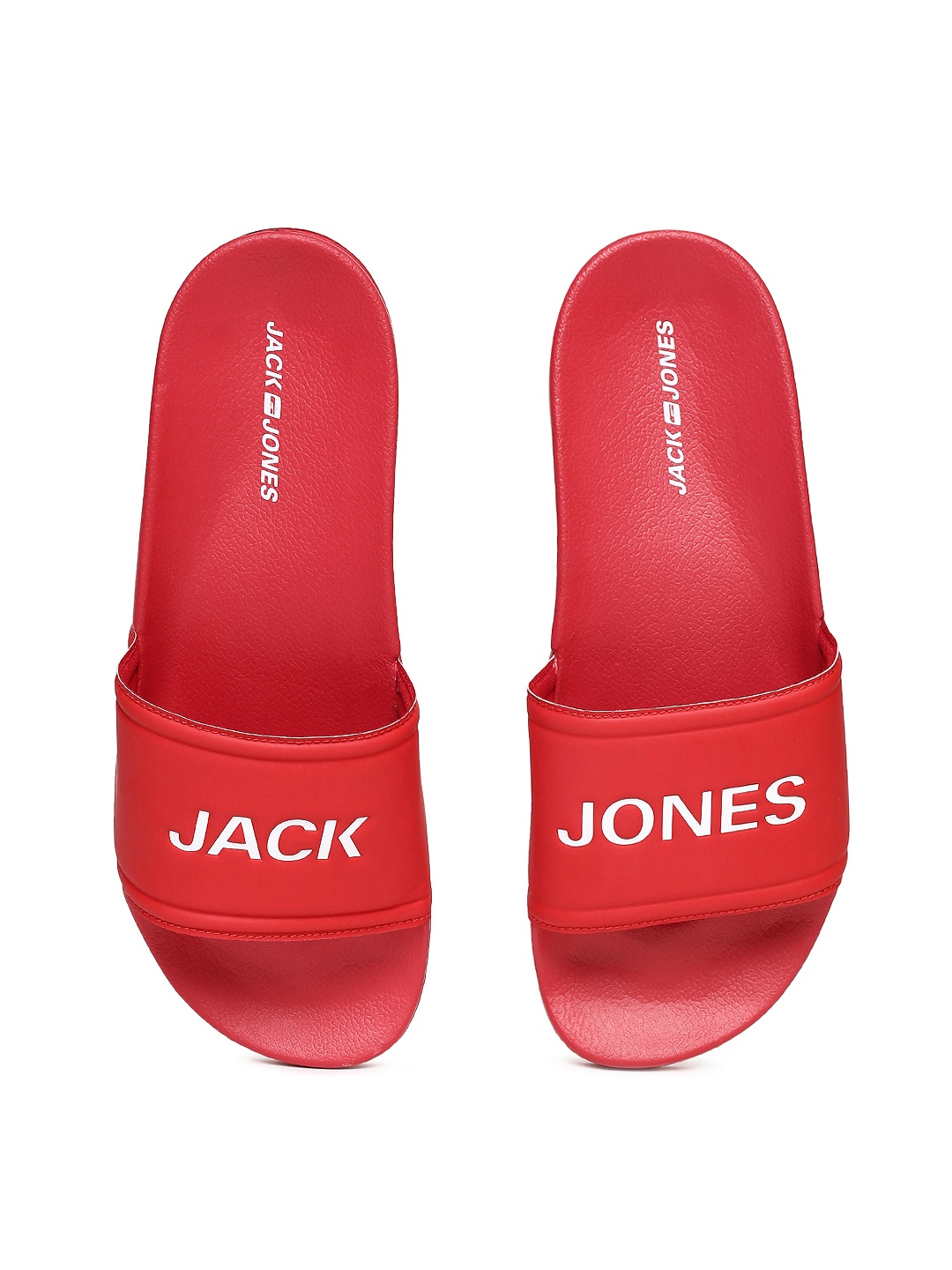 

Jack & Jones Men Red Printed Sliders