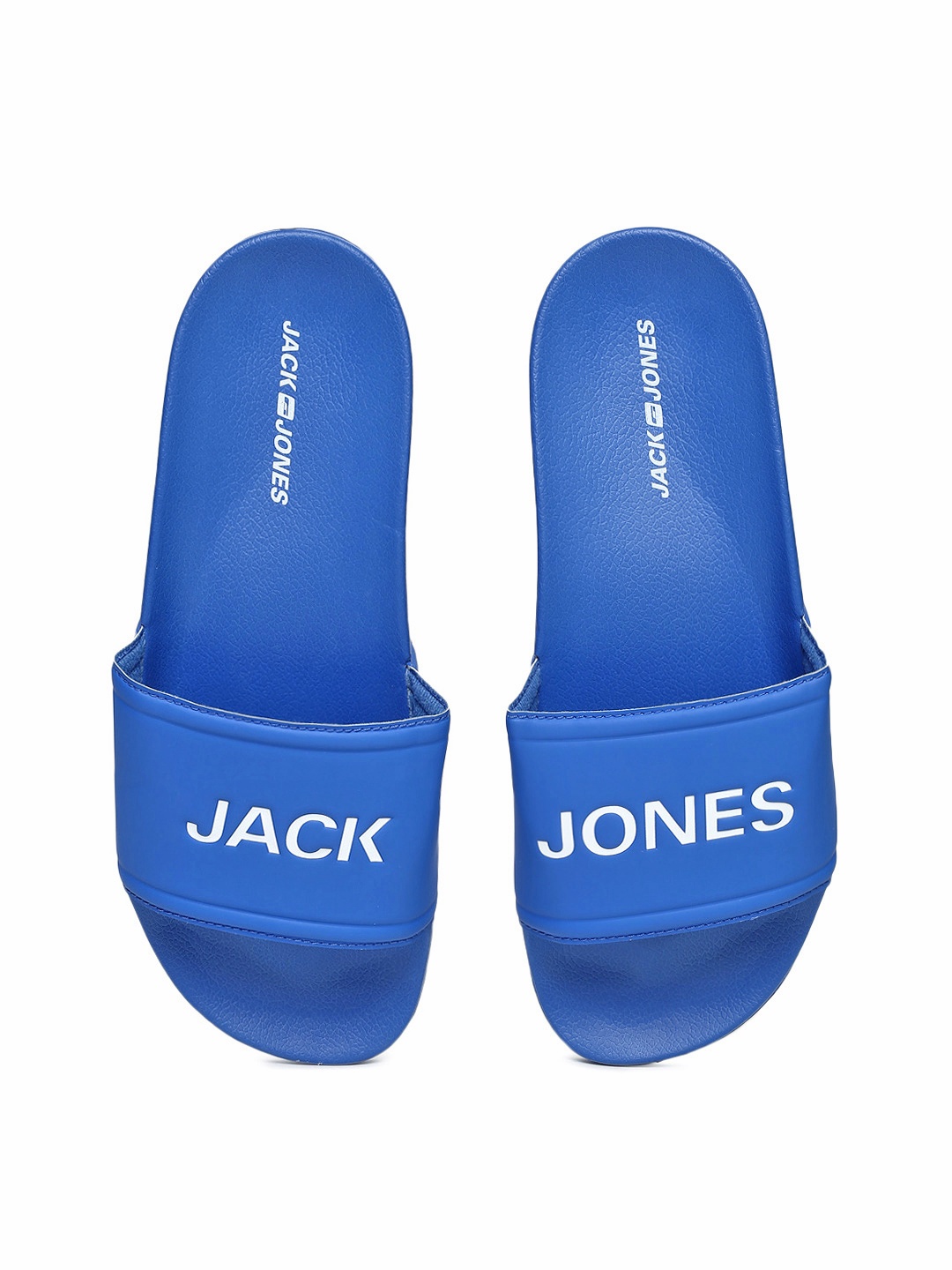 

Jack & Jones Men Blue Printed Sliders
