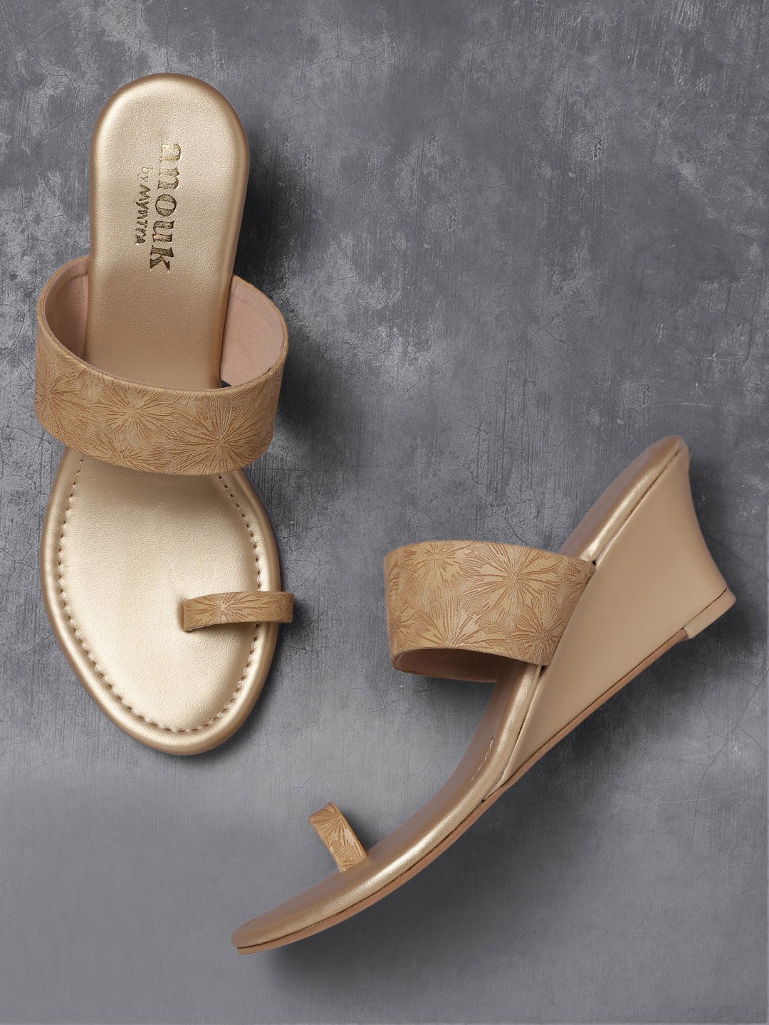 

Anouk Women Beige Textured Heels