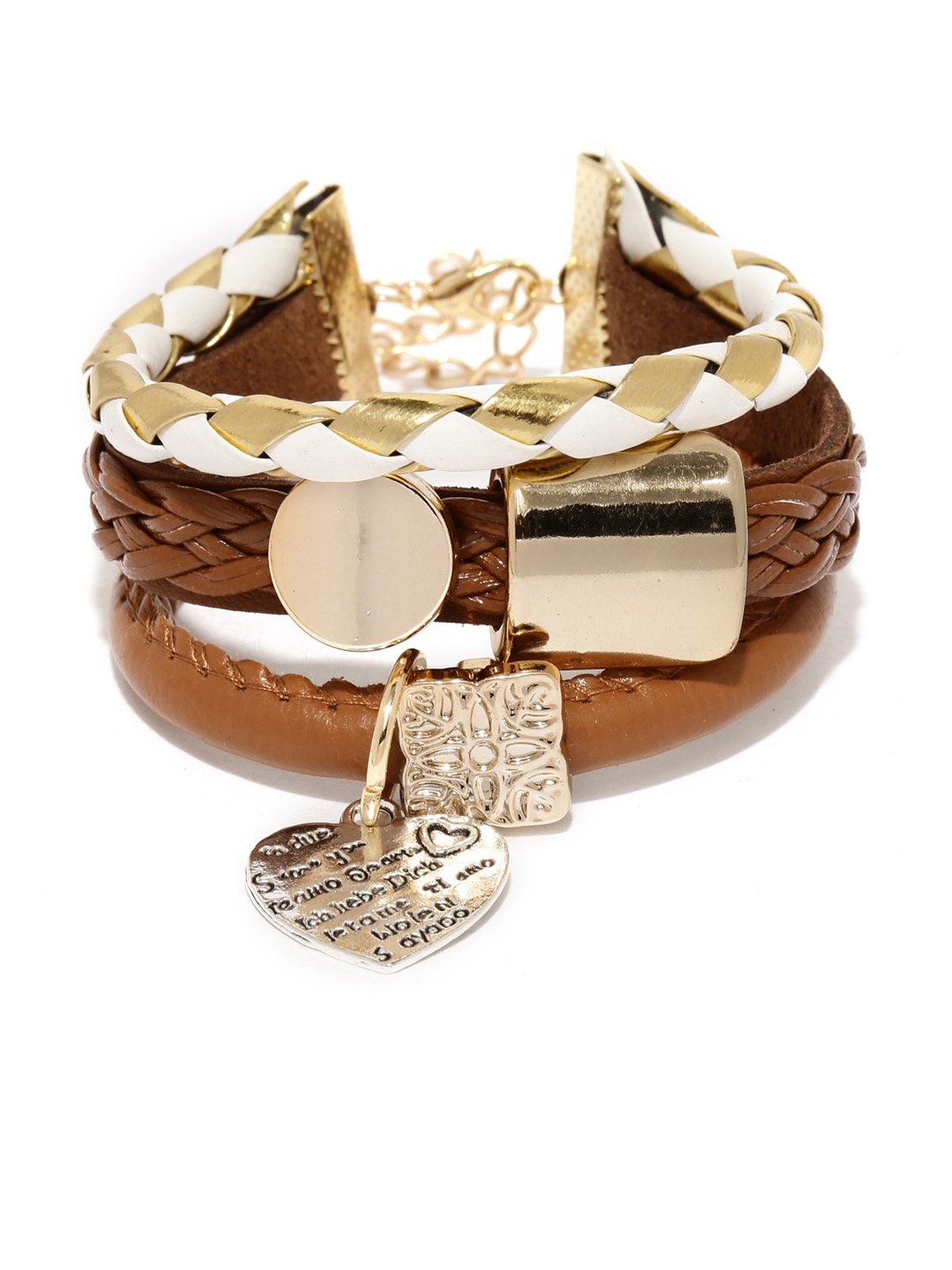 

OOMPH Gold-Toned Alloy Multistrand Bracelet
