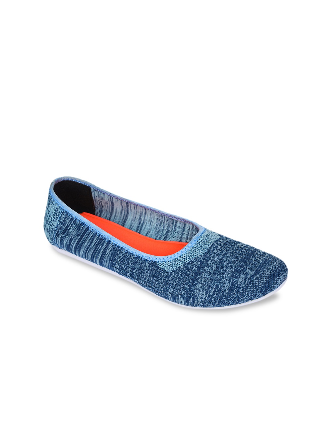 

Liberty Women Blue Textured Slip-On Sneakers