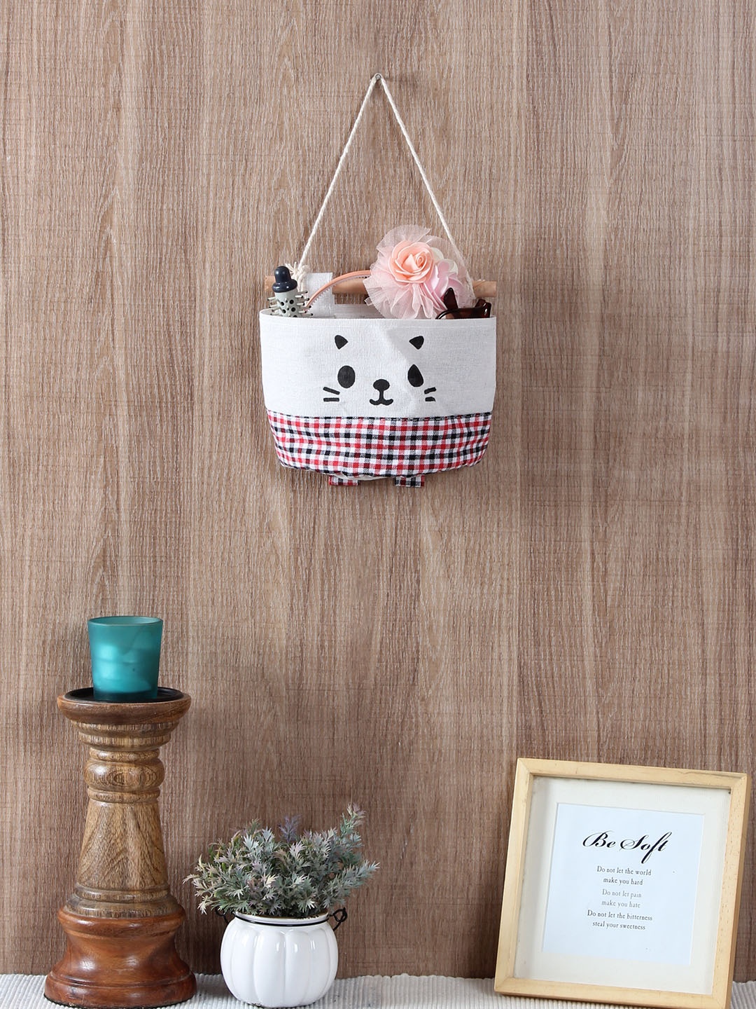 

Cortina White & Multicoloured Printed Handbag Organiser