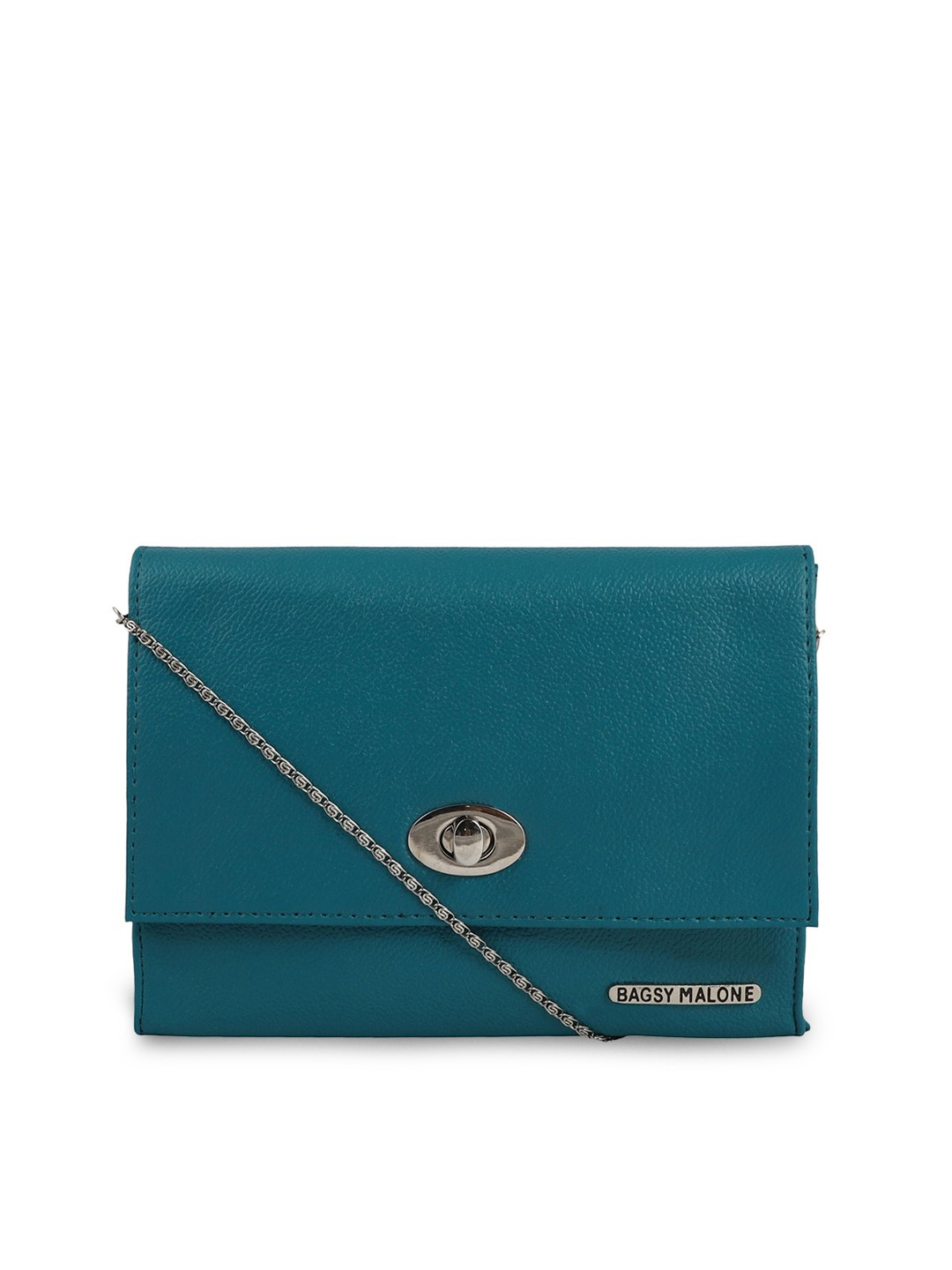 

Bagsy Malone Teal Blue Solid Sling Bag