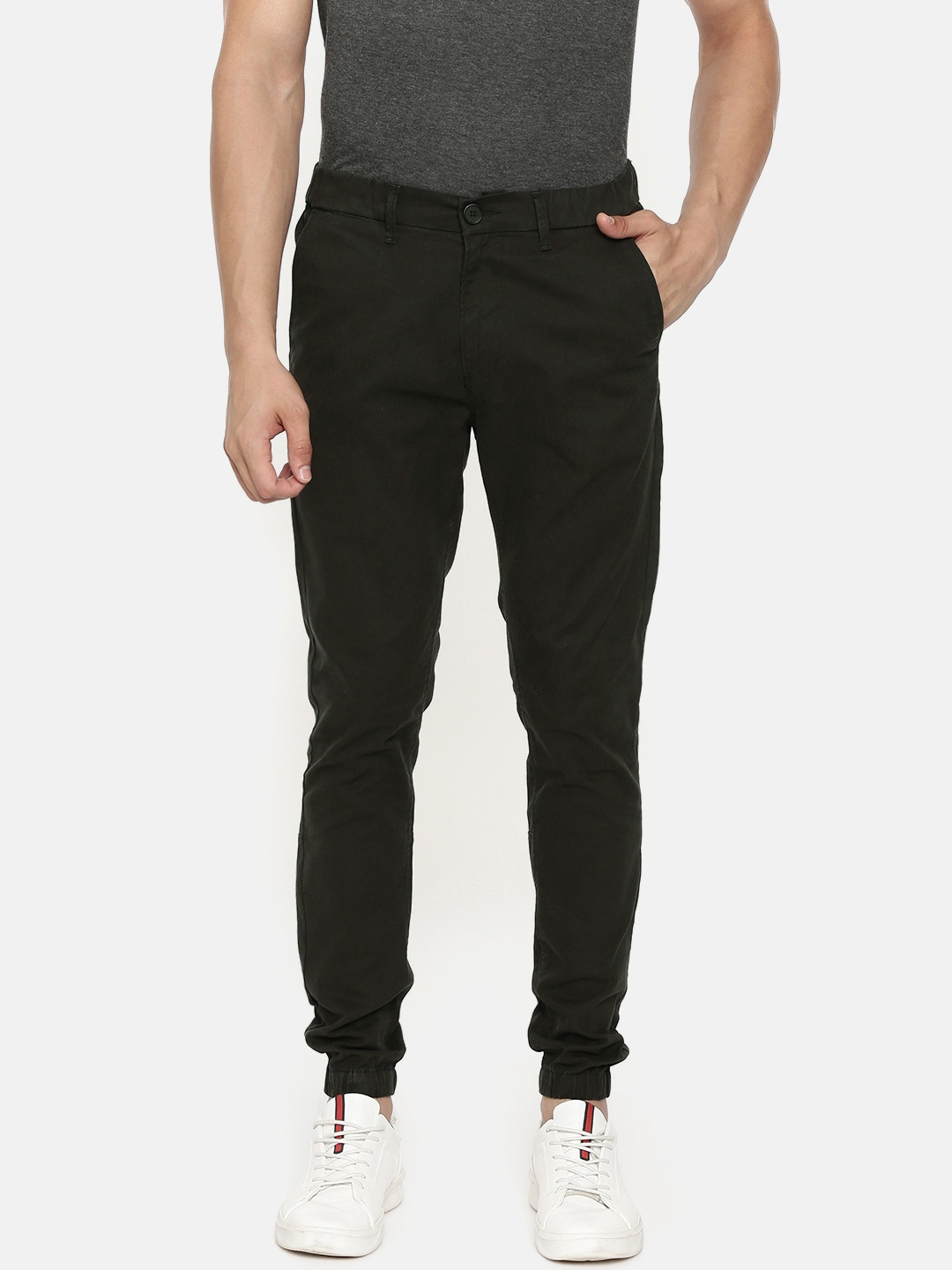 

SPYKAR Men Black Slim Fit Solid Joggers