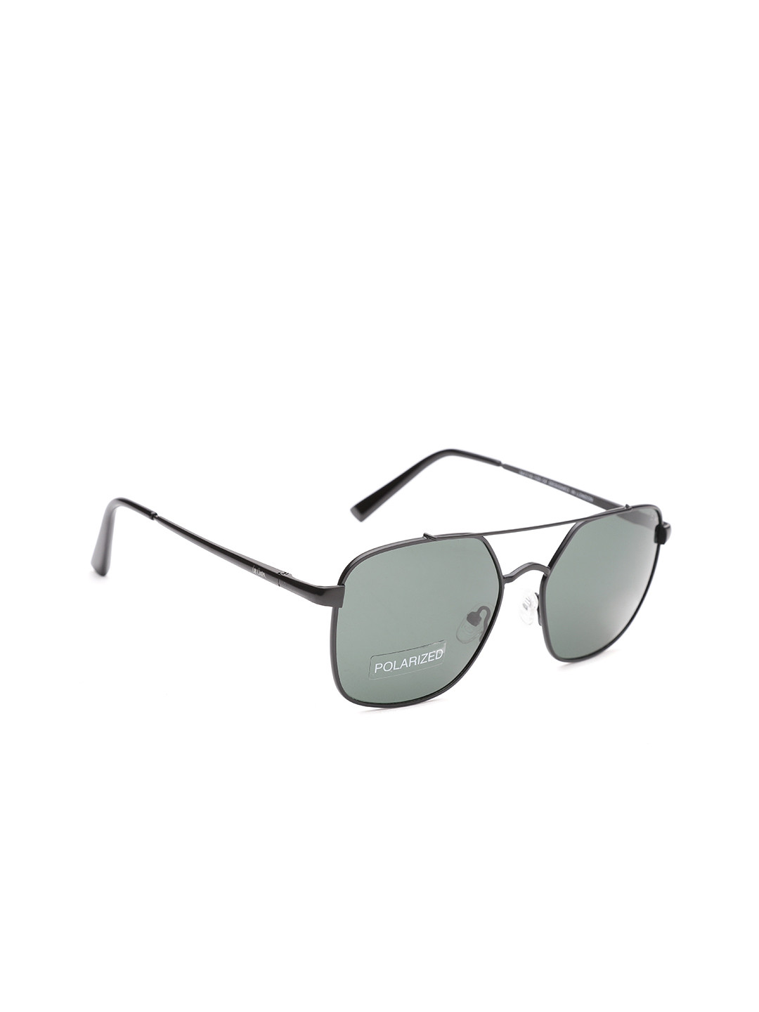

Lee Cooper Men Polarised Square Sunglasses LC9172NTB BLKG15, Green