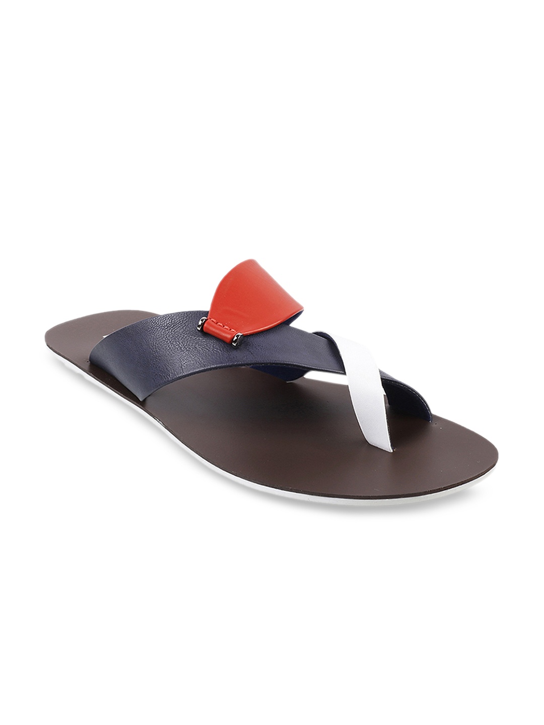 

Metro Men Black & Red Comfort Sandals