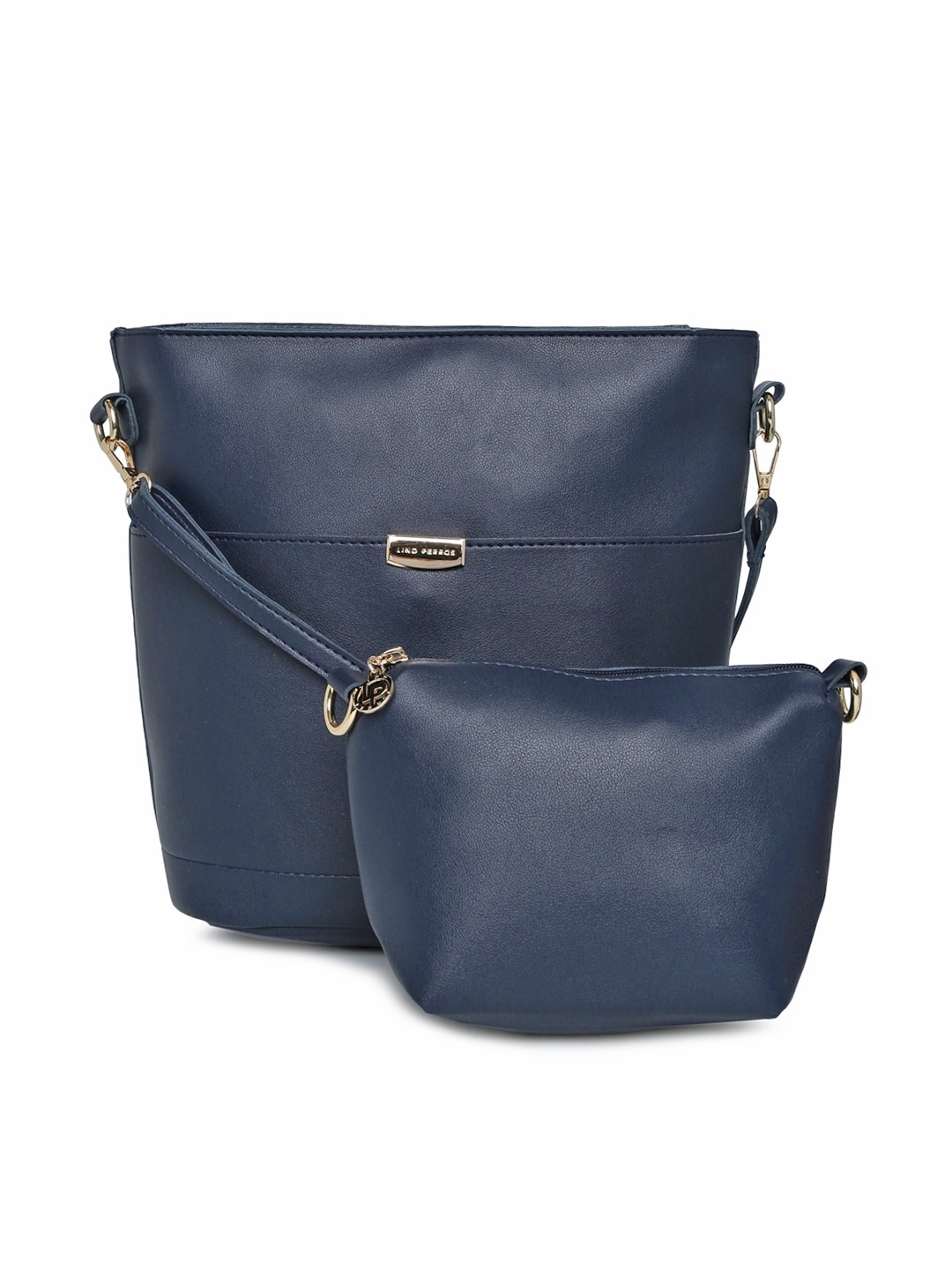

Lino Perros Blue Solid Sling Bag