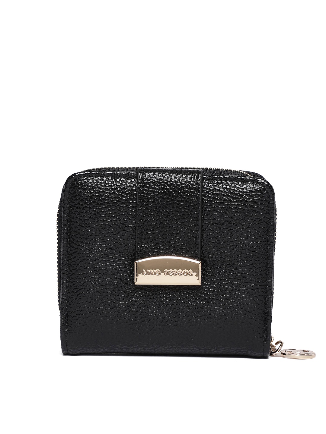 

Lino Perros Women Black Solid Zip Around Wallet