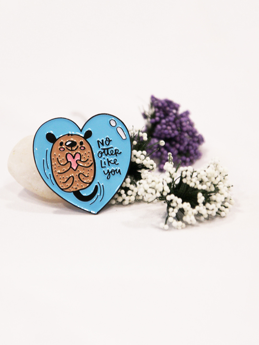 

happywagon No Otter Like You Enamel Pin, Blue