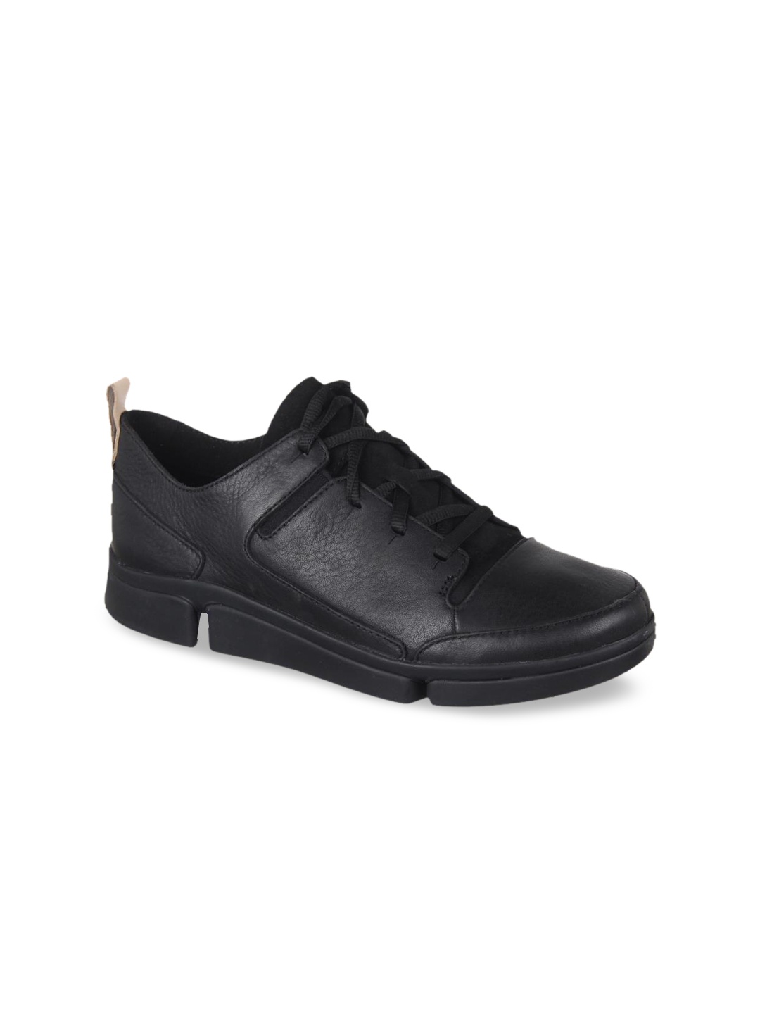 

Clarks Women Black Leather Sneakers