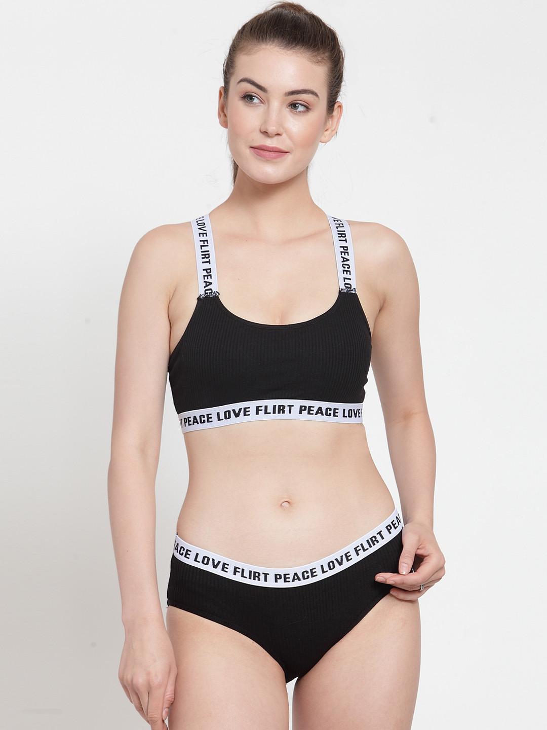 

PrettyCat Black Lingerie Set PC-SET-5144-BLK-36B