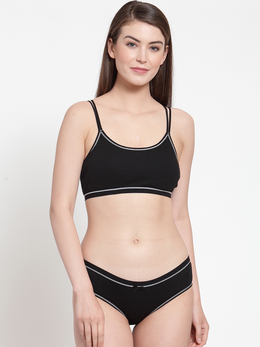 

PrettyCat Black Lingerie Set PC-SET-5147-BLK-36B