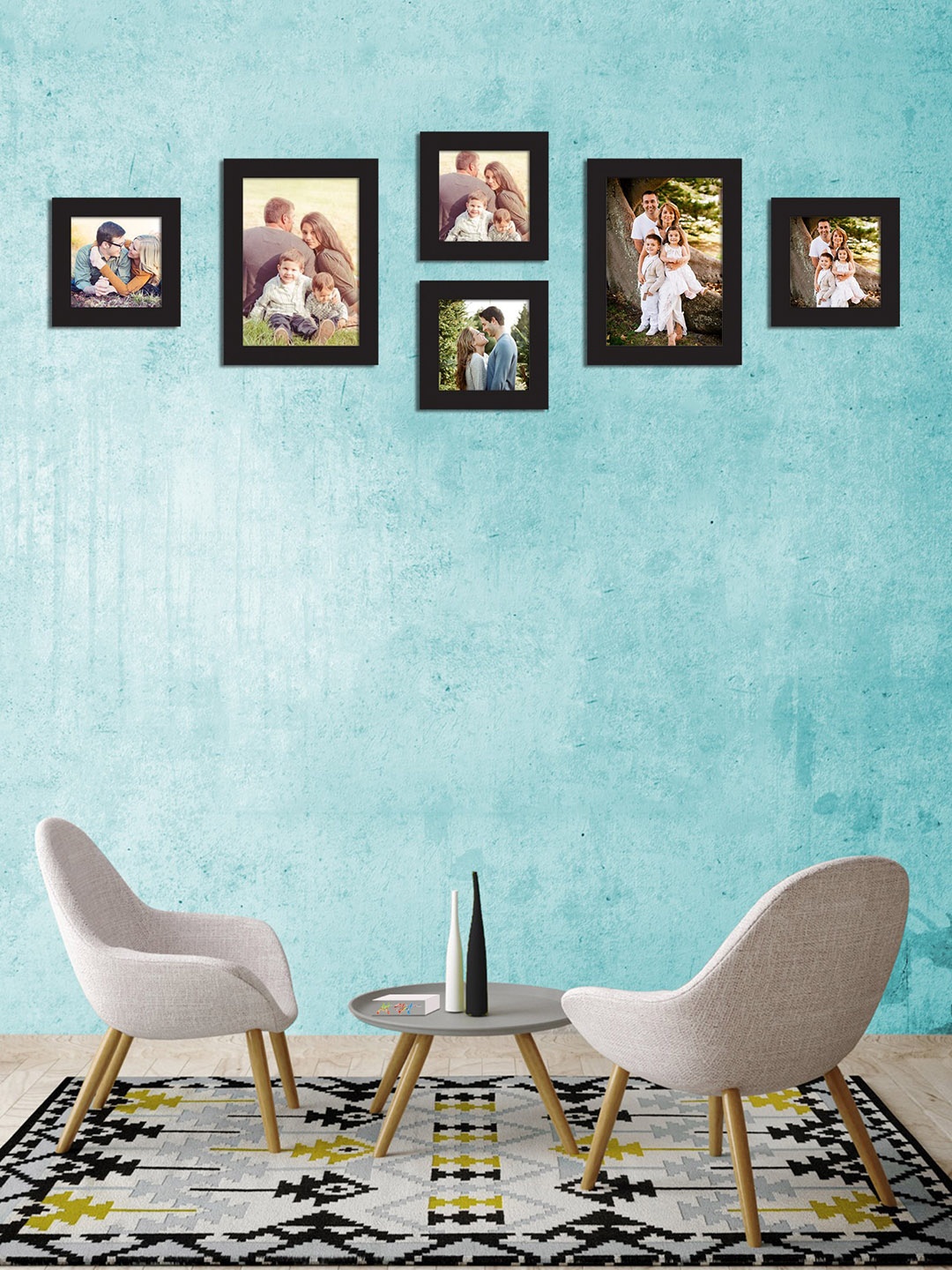 

Art Street Set of 6 Black Wall Photo Frames