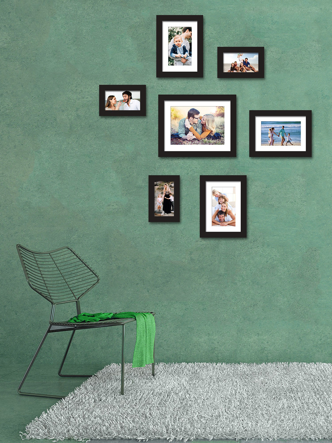 

Art Street Set of 7 Black Wall Photo Frames