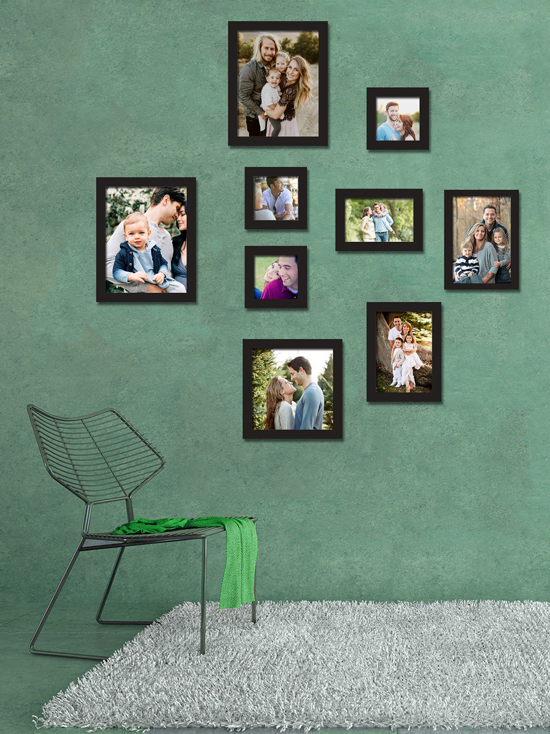 

Art Street Set of 9 Black Wall Photo Frames