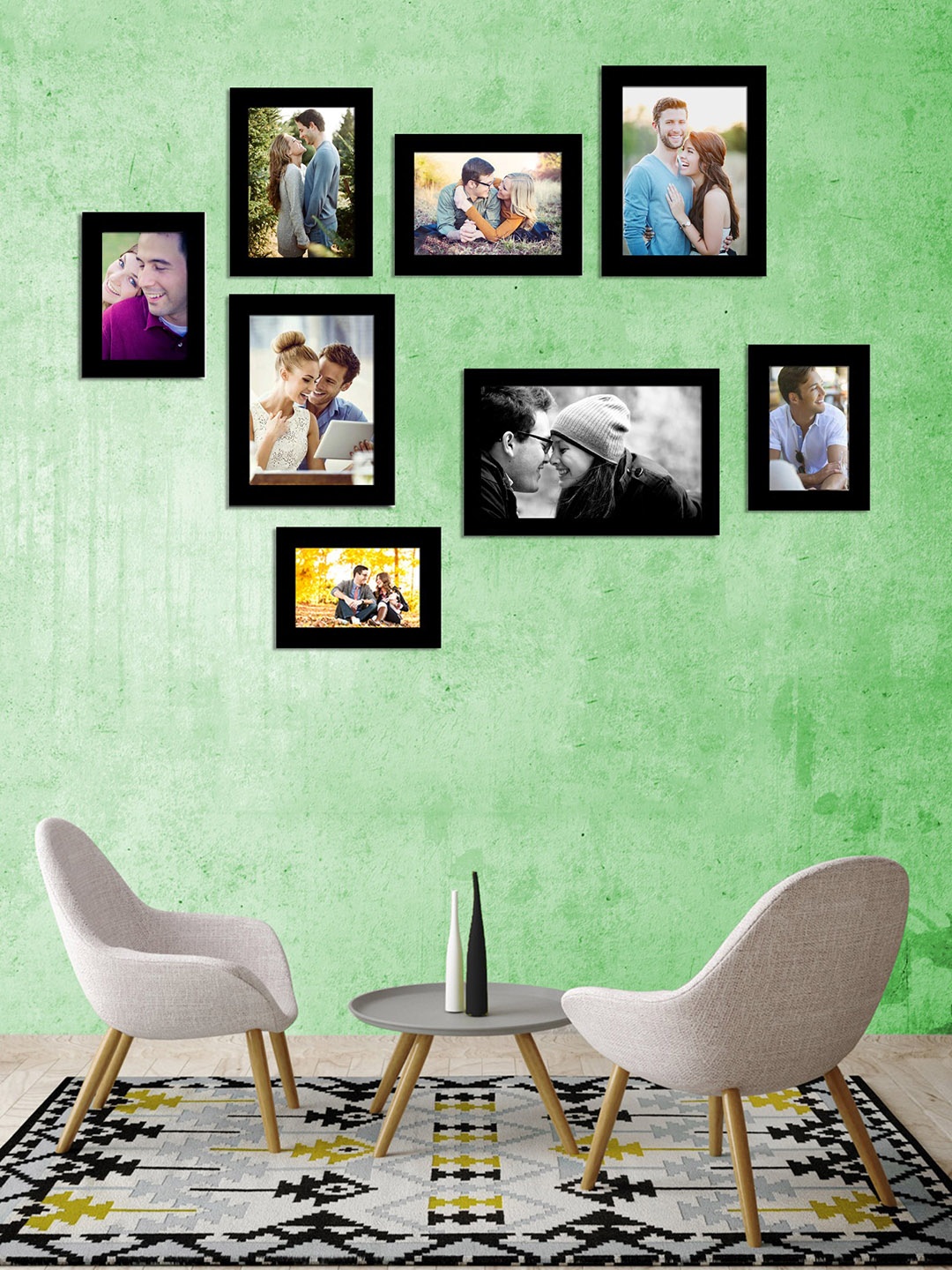 

Art Street Set of 8 Black Wall Photo Frames