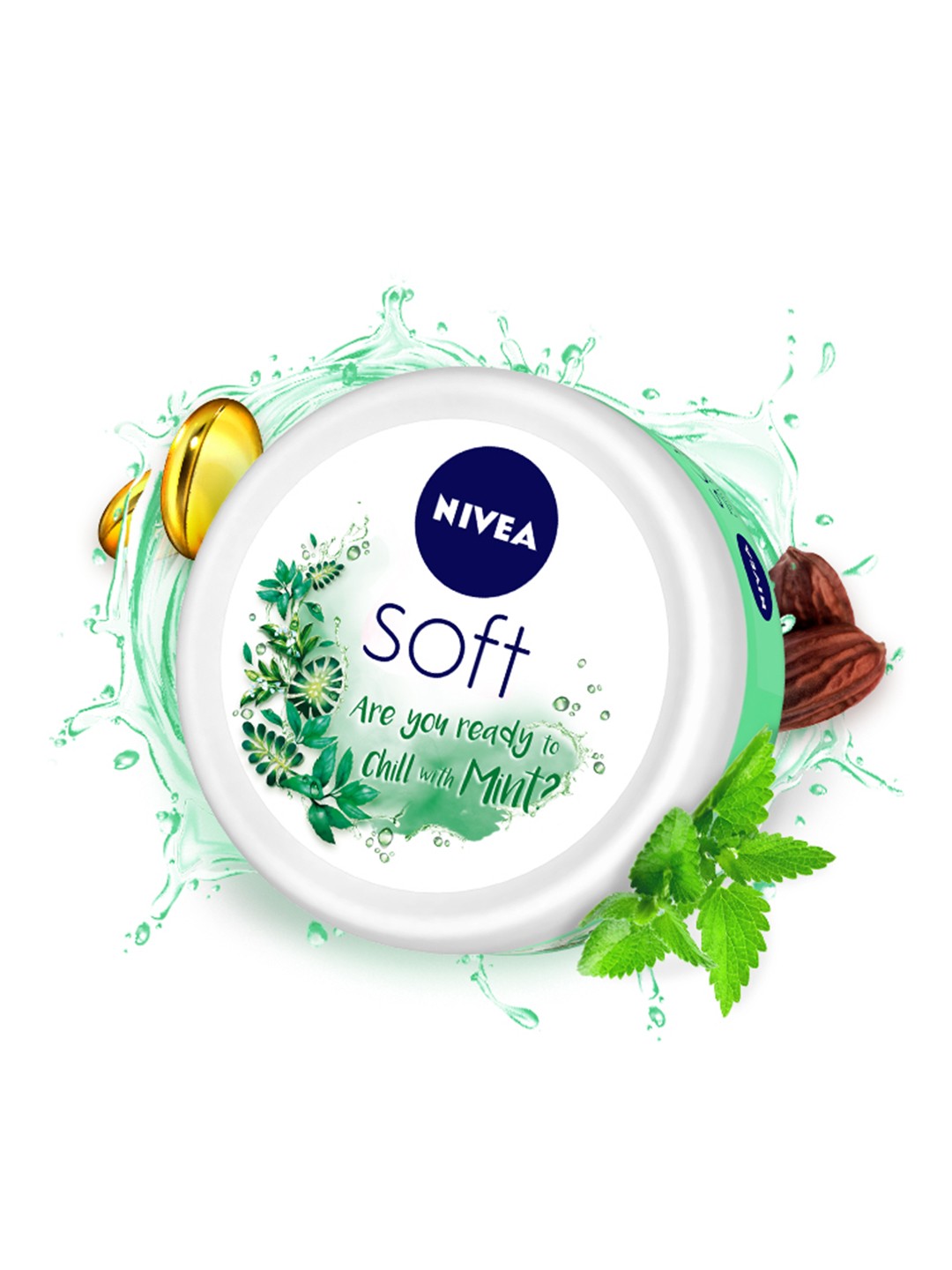 

Nivea Soft Chilled Mint Light Moisturizer 100 ml, Green