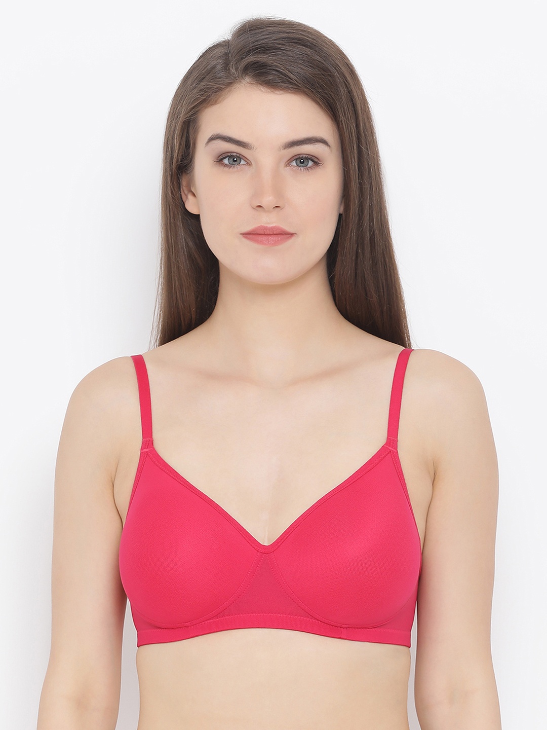 

Clovia Padded Non-Wired T-Shirt Bra, Pink