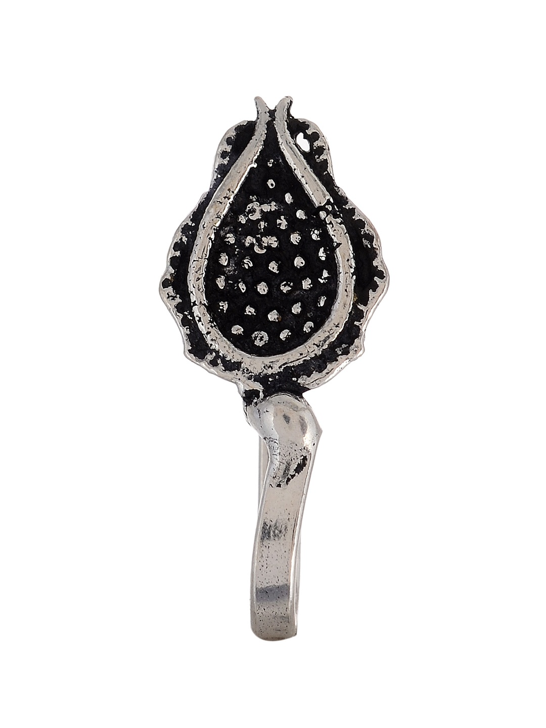 

Silvermerc Designs Women Oxidised Silver-Plated Nosepin