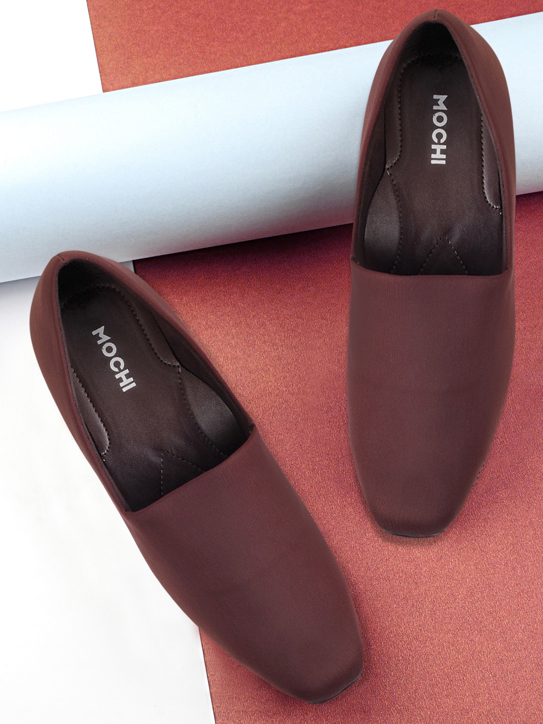 

Mochi Women Brown Solid Pumps
