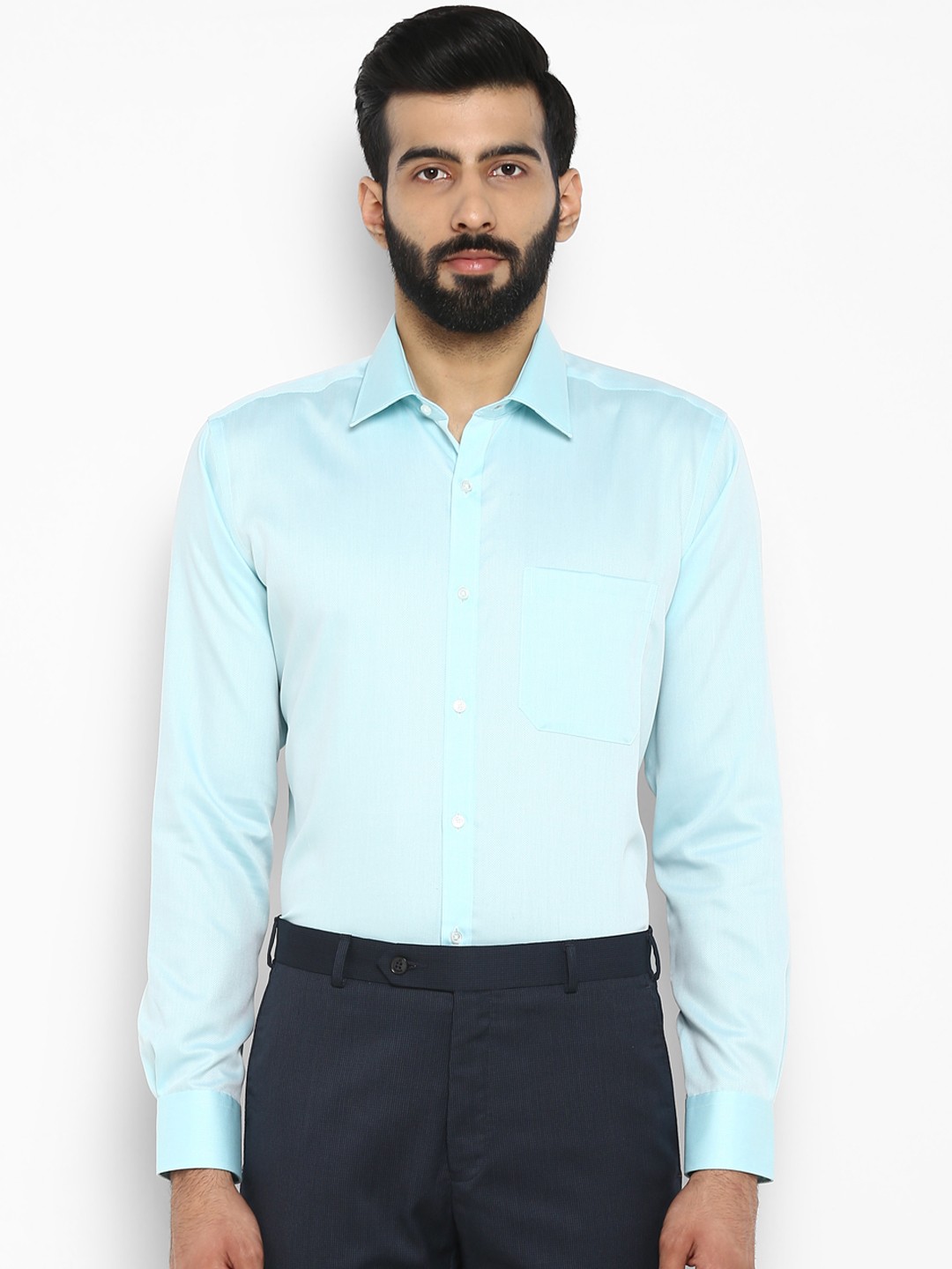 

Raymond Men Green Regular Fit Solid Formal Shirt