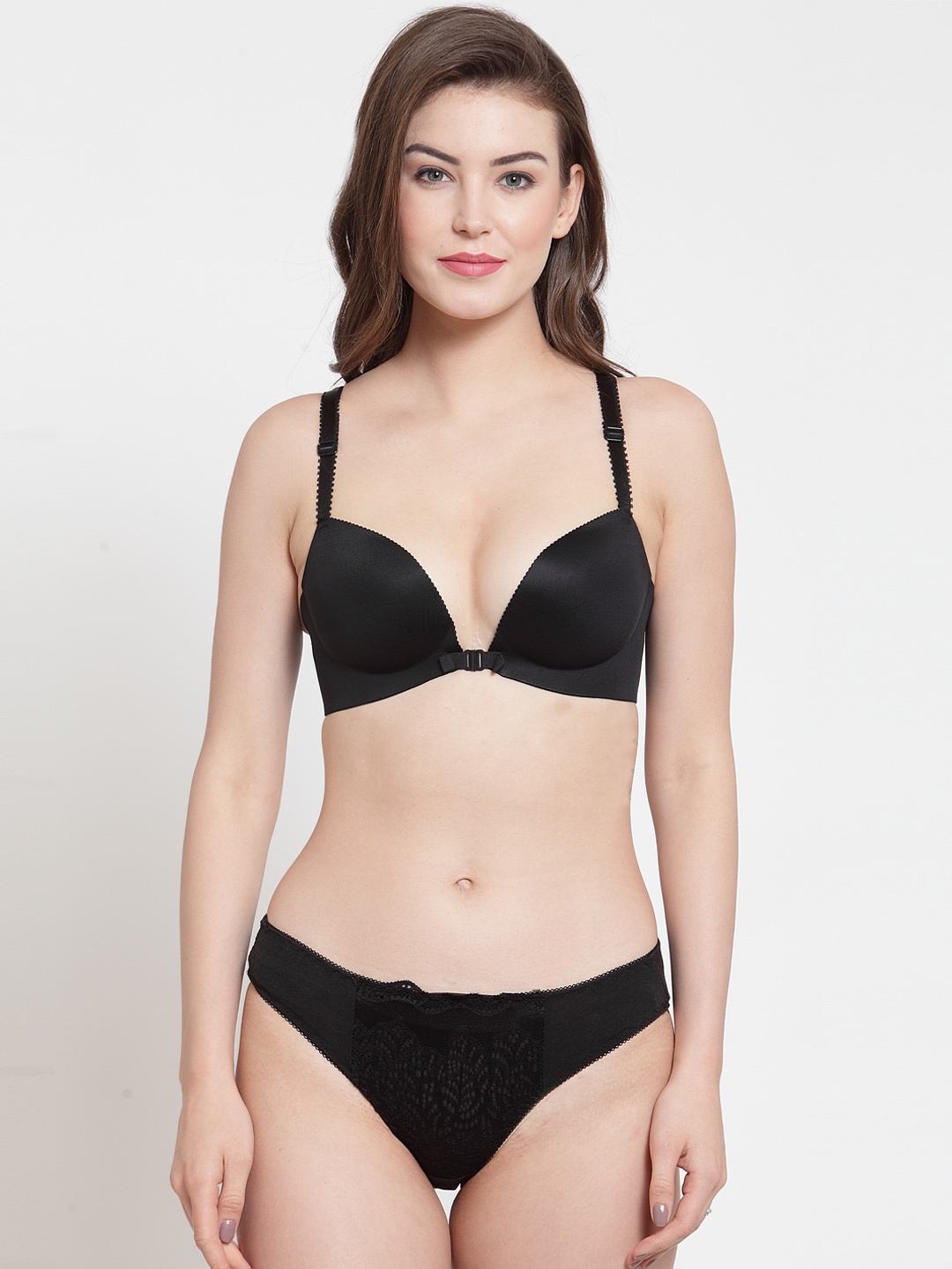 

Laceandme Women Black Lace Lingerie Set 4278
