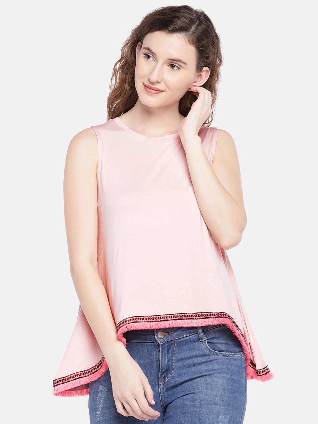 

Globus Women Pink Solid Top