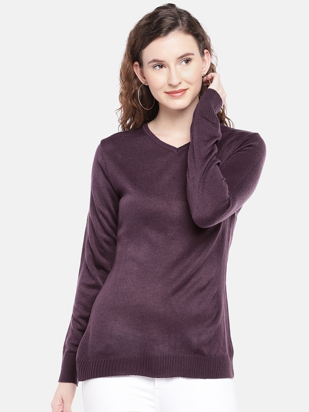 

Globus Women Burgundy Solid Top