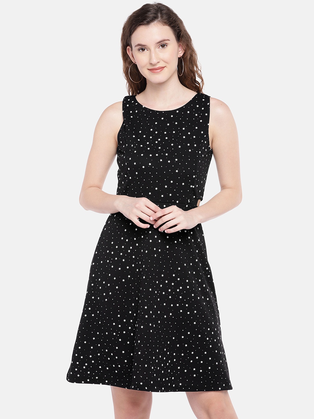 

Globus Women Black Printed A-Line Dress