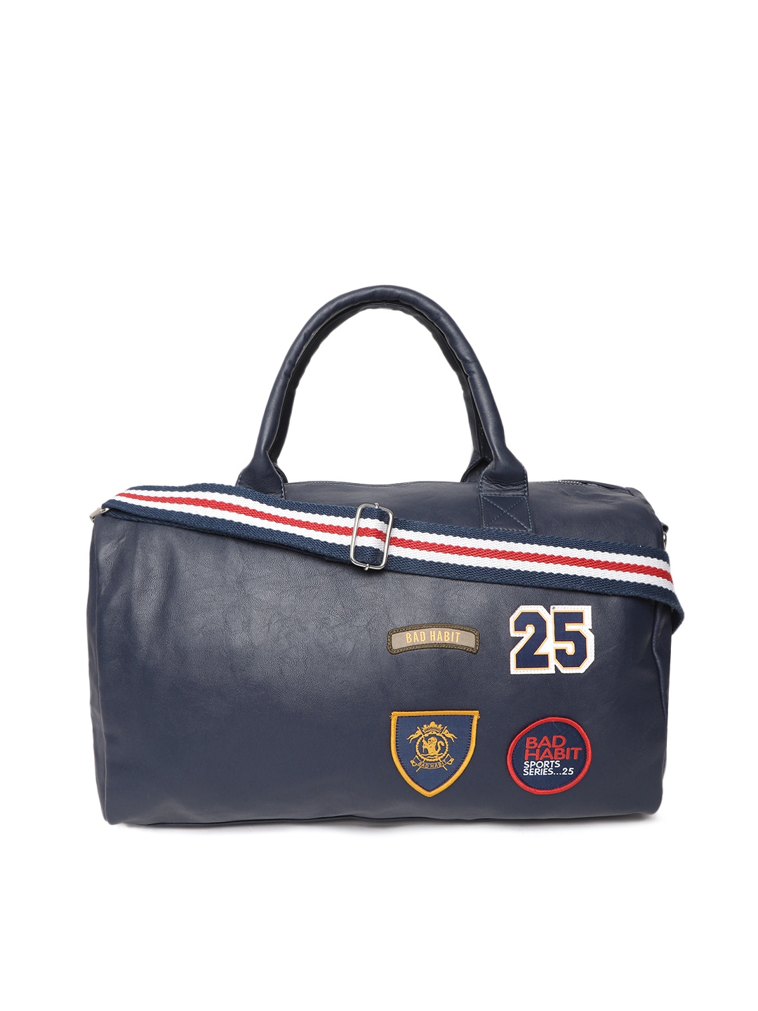 

BAD HABIT Unisex Navy Blue Duffel Bag