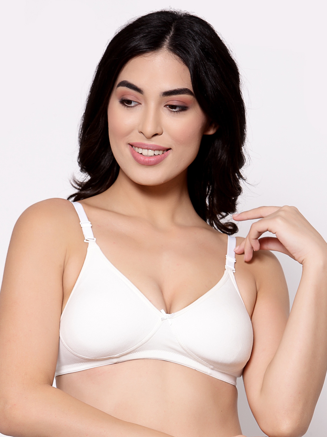 

Inner Sense White Organic Cotton Antimicrobial Backless Non-Padded Sustainable Seamless Bra ISB100