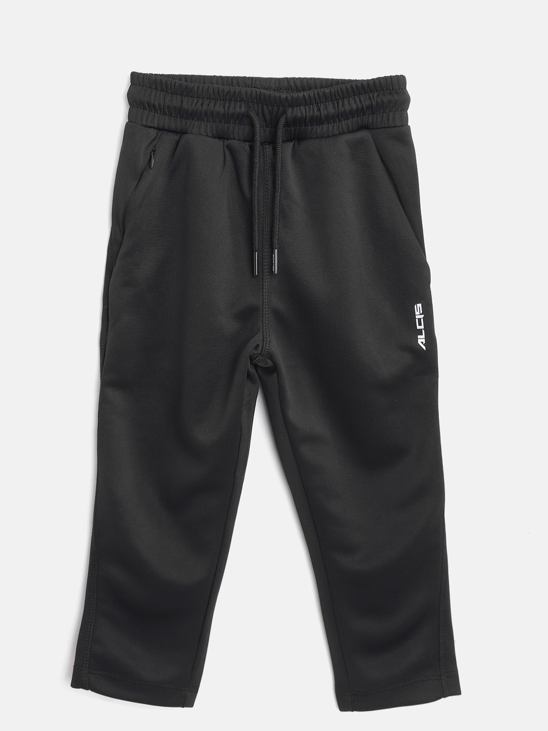 

Alcis Boys Black Solid Slim Fit Training Track Pants