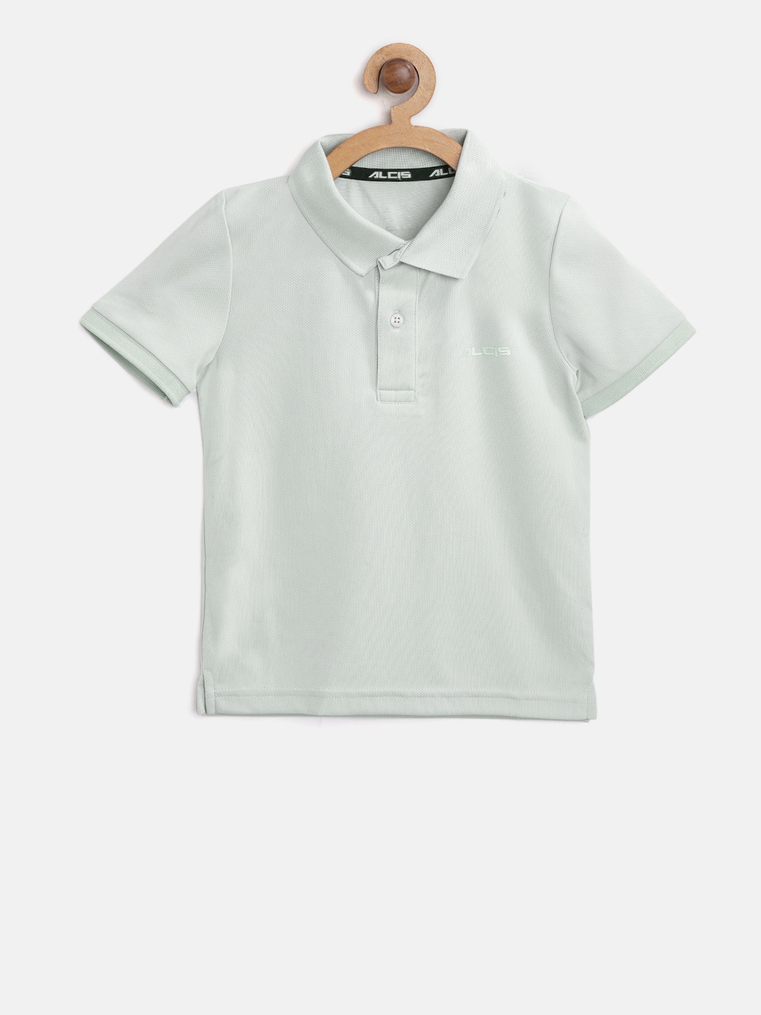 

Alcis Boys Grey Solid Polo Collar T-shirt